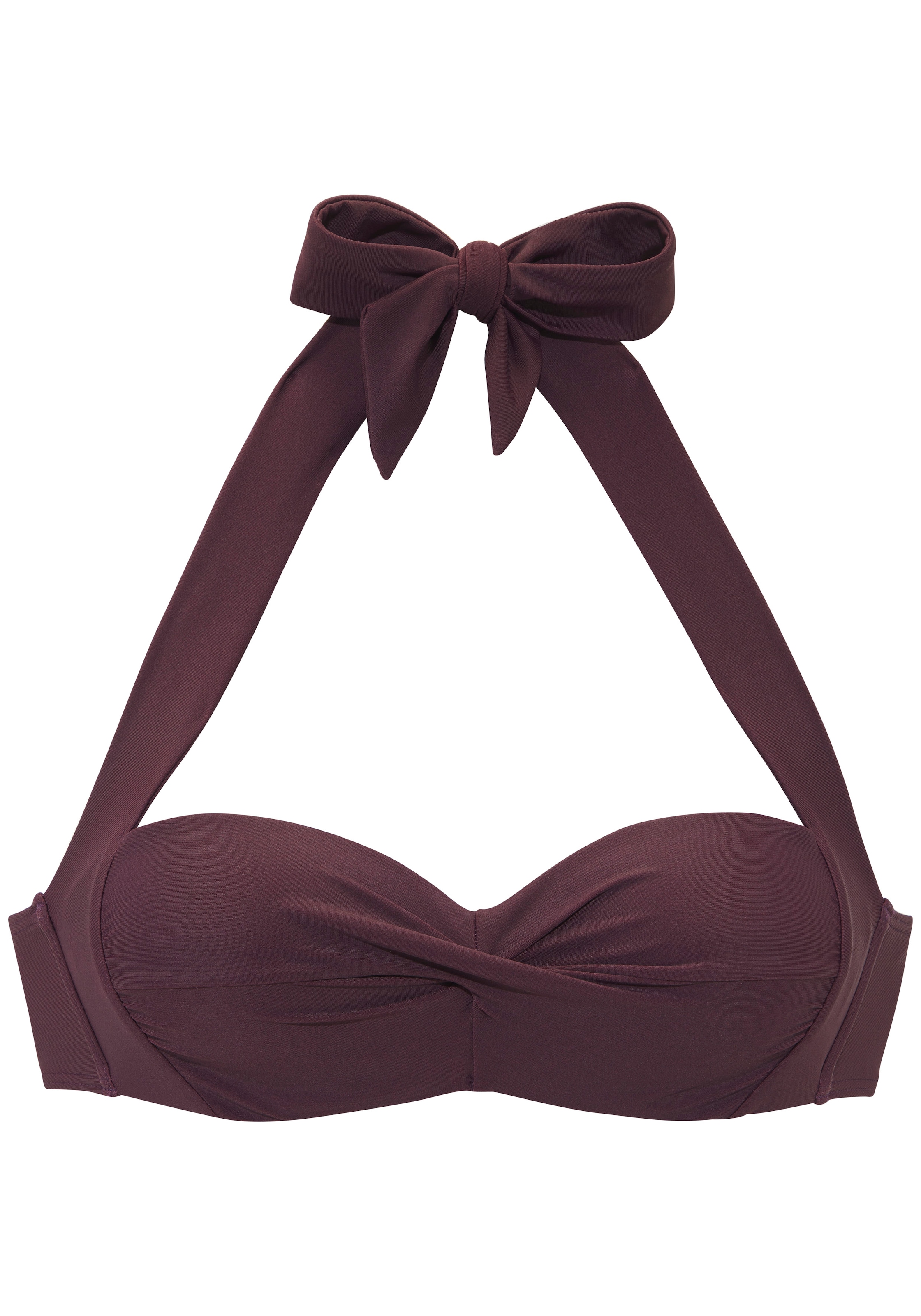LASCANA Top bikini bandeau à armatures »Lolo« in getwisteter Optik