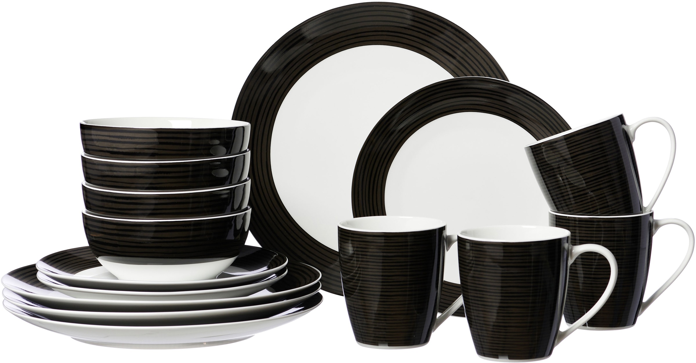 Image of Ritzenhoff & Breker Kombiservice »Velvet«, (Set, 16 tlg.), puristisches Dekor bei Ackermann Versand Schweiz