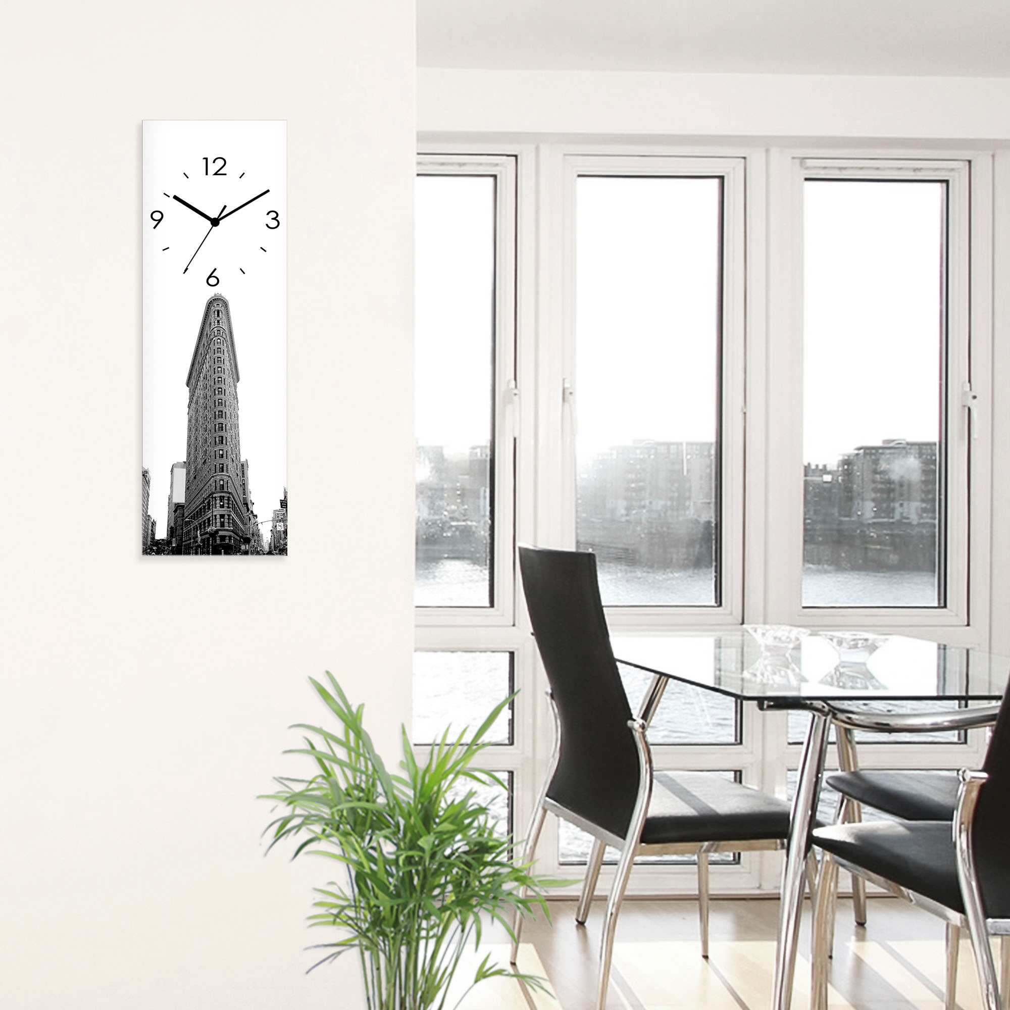 Artland Wanduhr »Flatiron Building New York« wahlweise mit  Quarz- oder Funkuhrwerk, lautlos ohne Tickgeräusche