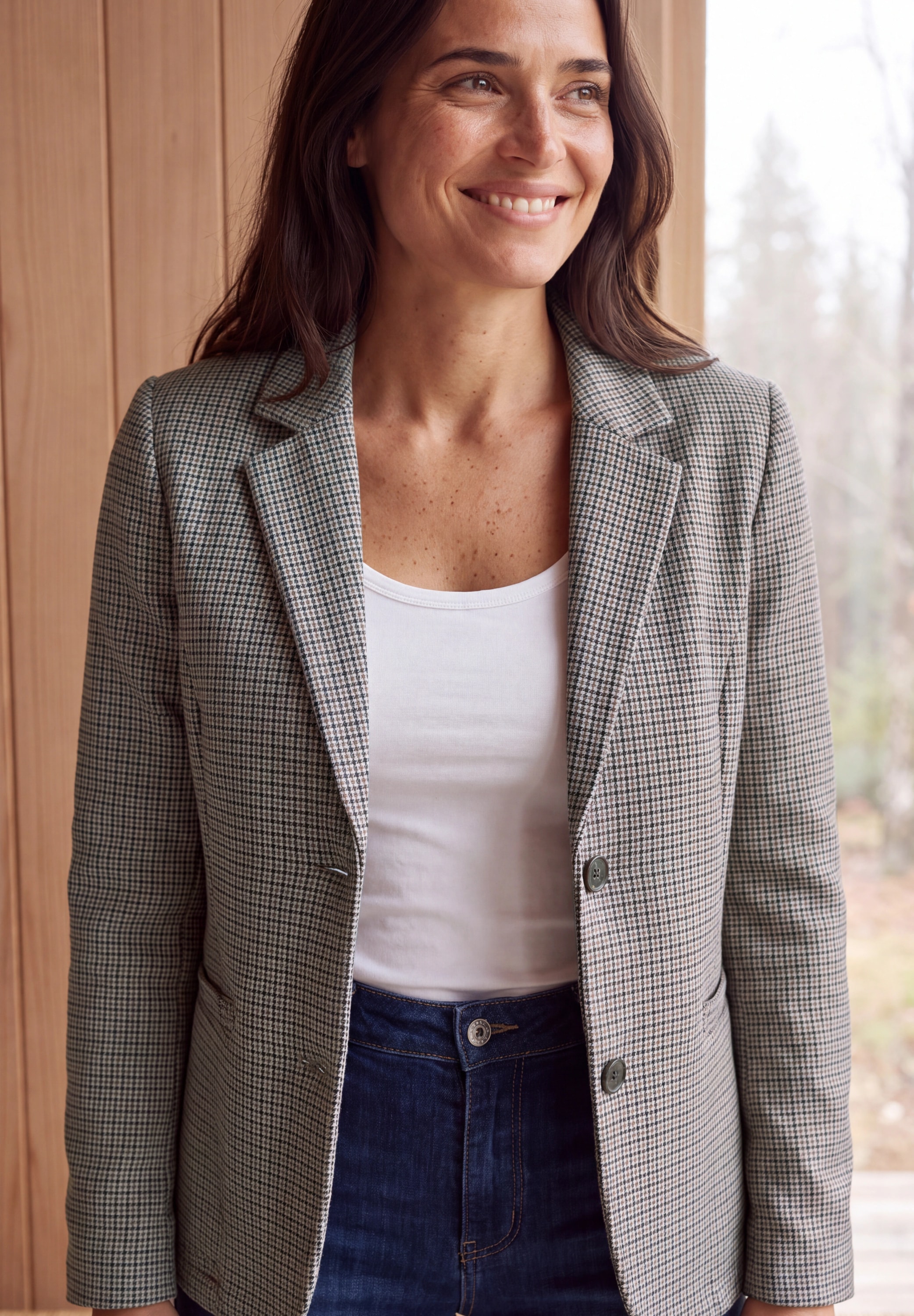 Cecil Blazer court Blazer mit Houndstooth-Muster