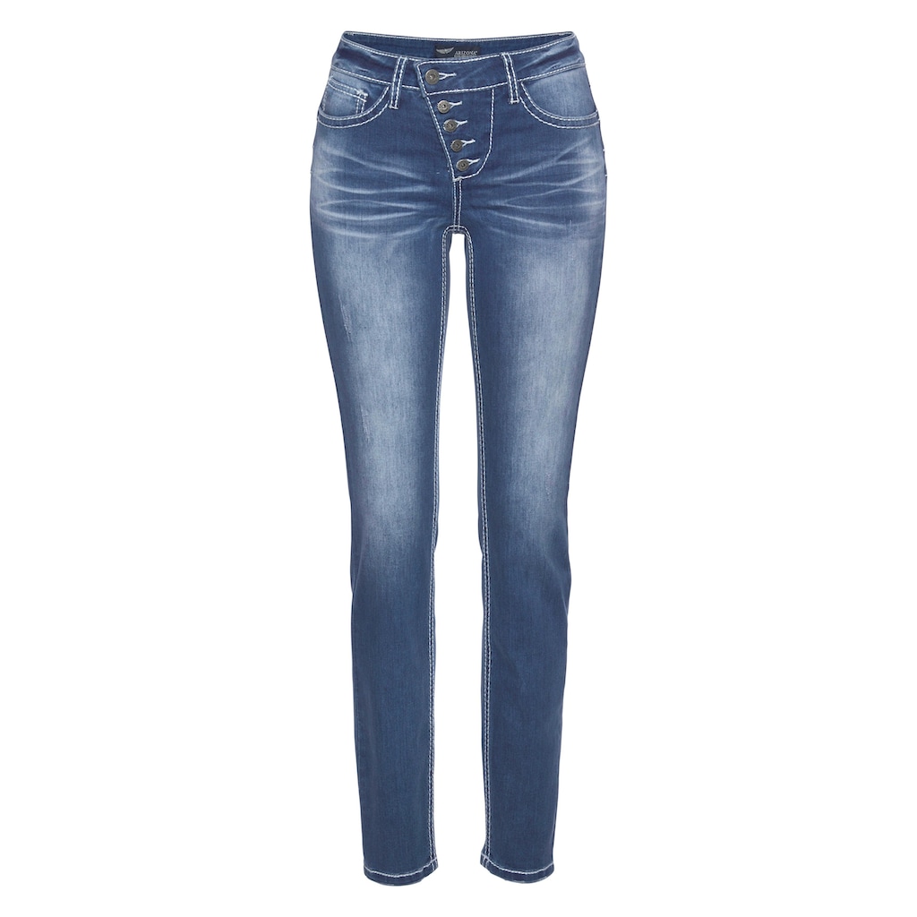 Arizona Slim-fit-Jeans »Heavy Washed - Shaping«