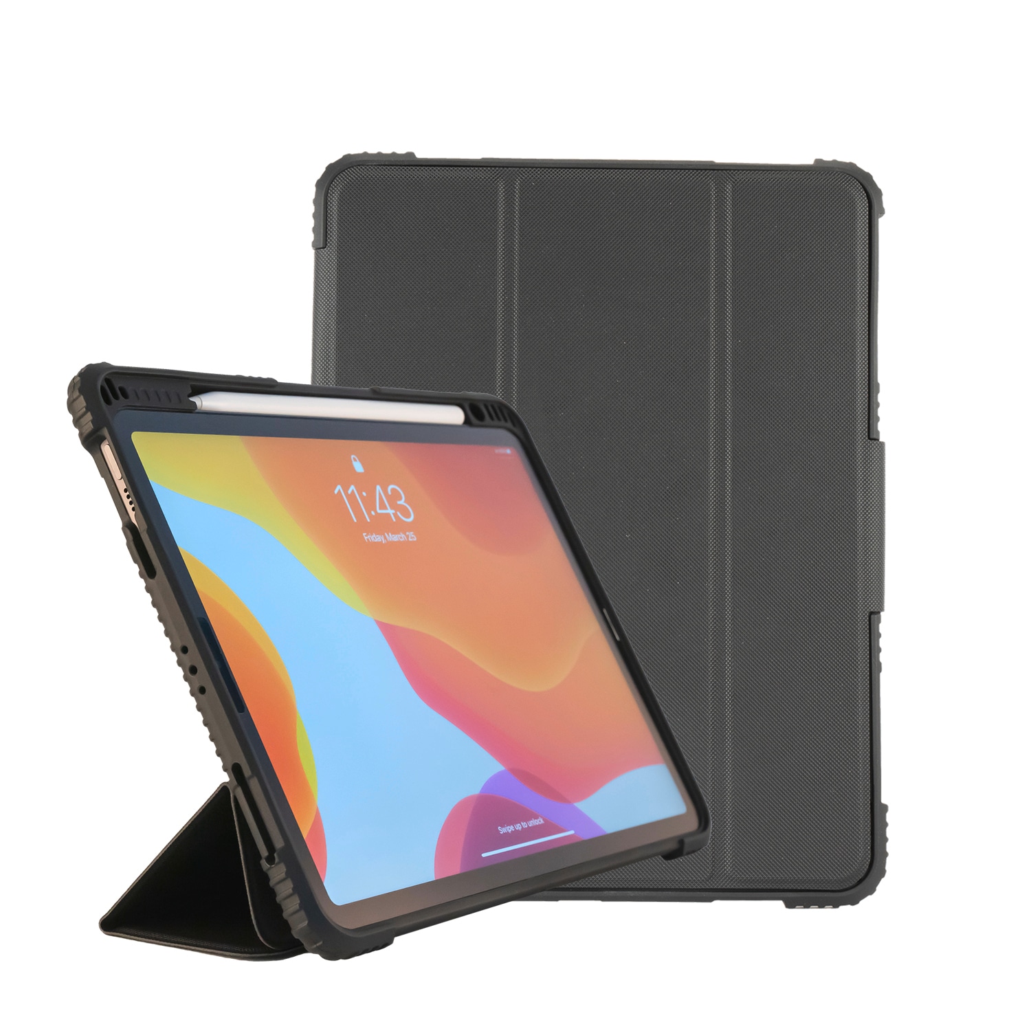 4smarts Tablet-Hülle »Folio Case Endurance für Apple iPad 10.2" (2019/20/21)«, iPad 10.2 (2019/ 20/ 21), Backcover, Schutzhülle, Tabletschutzhülle, Case, Schutzcase, stossfest