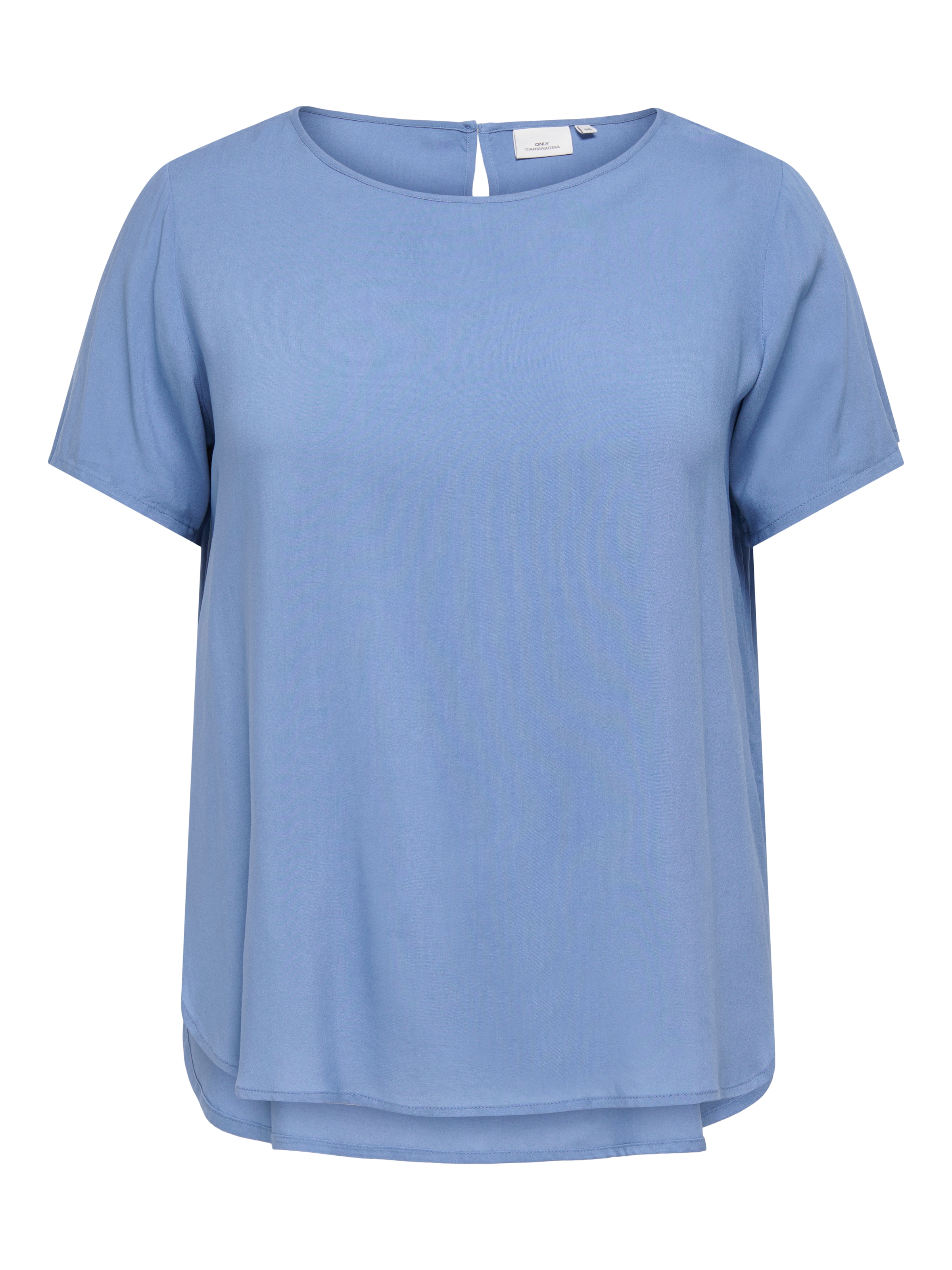Image of ONLY CARMAKOMA Shirtbluse "CARVICO LIFE S/S TOP VIS WVN" Viskose, regular fit