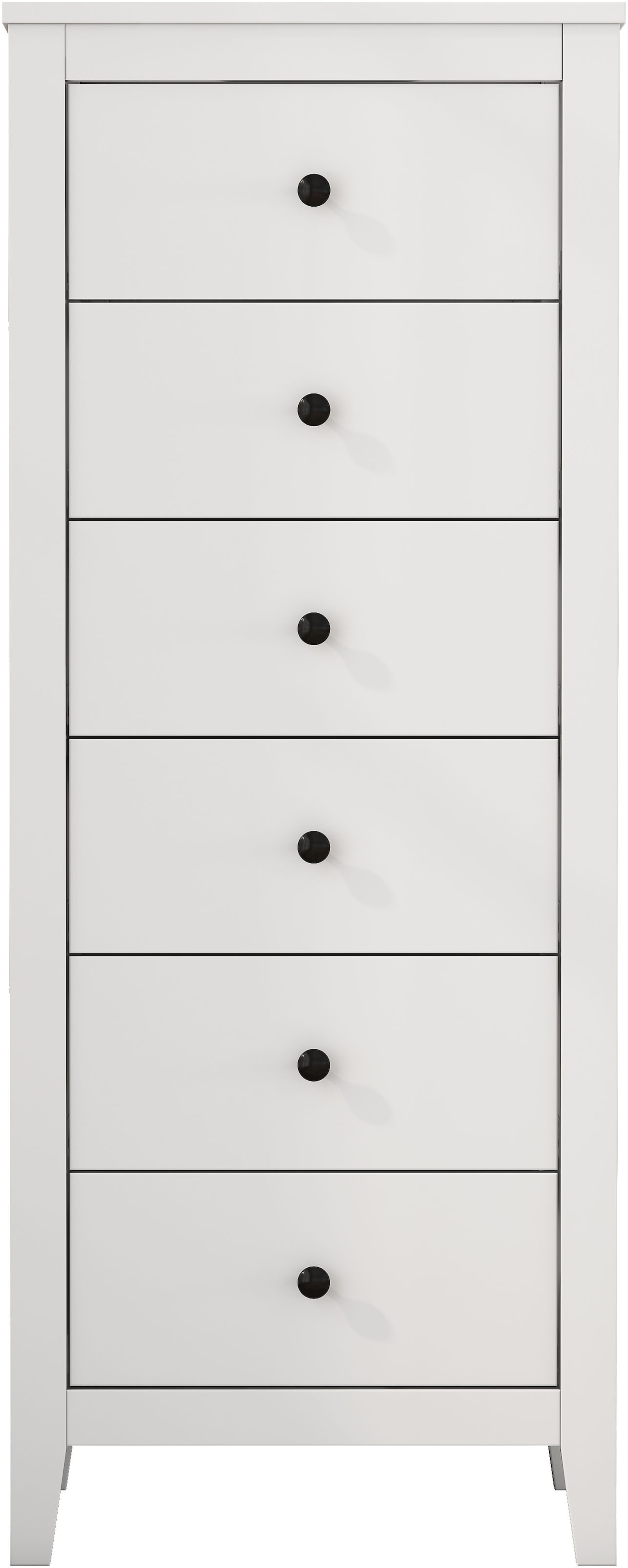 GOODproduct Commode combinée »Borkum Sideboard Anrichte mit 6 Schubladen Landhaus weiss Bestseller« hochwertige Griffe aus Metall, 