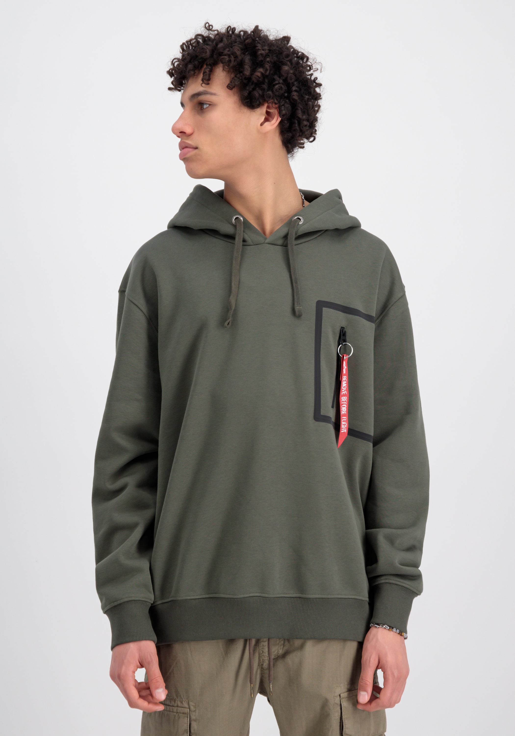 Alpha Industries Hoodie »Taped Pocket Hoodie Kapuzensweatshirt«