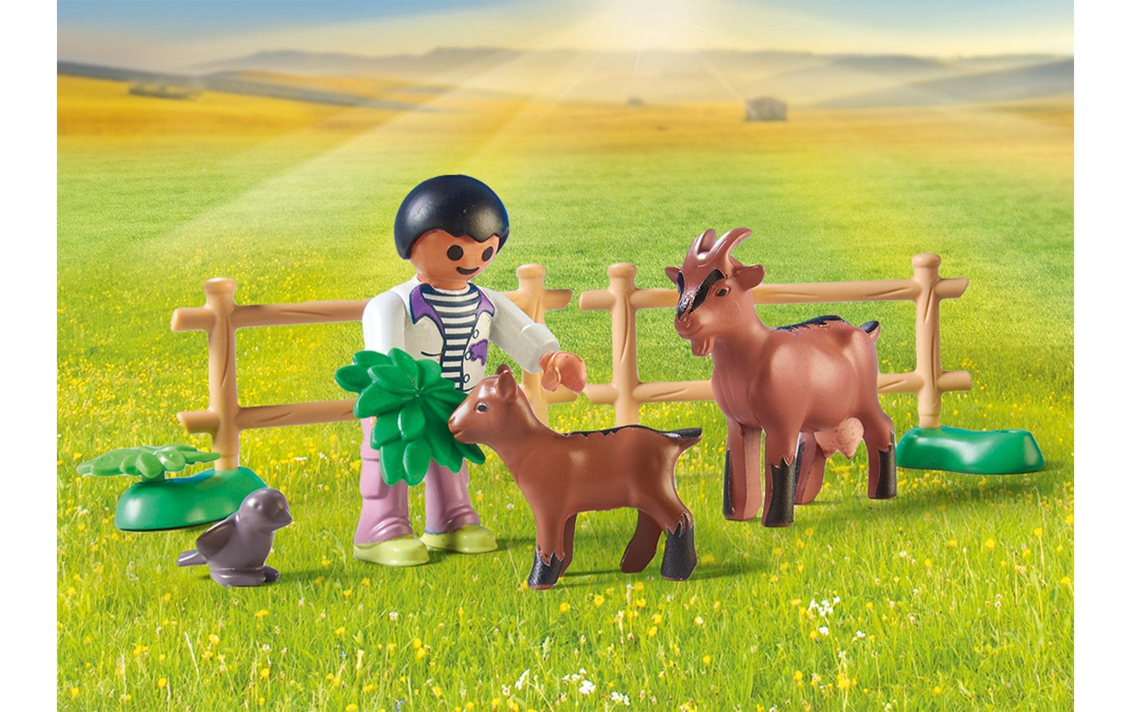 Playmobil® Spielbausteine »Country Traktor mit Anhänger und Wassertank 71442«, (117 St.)