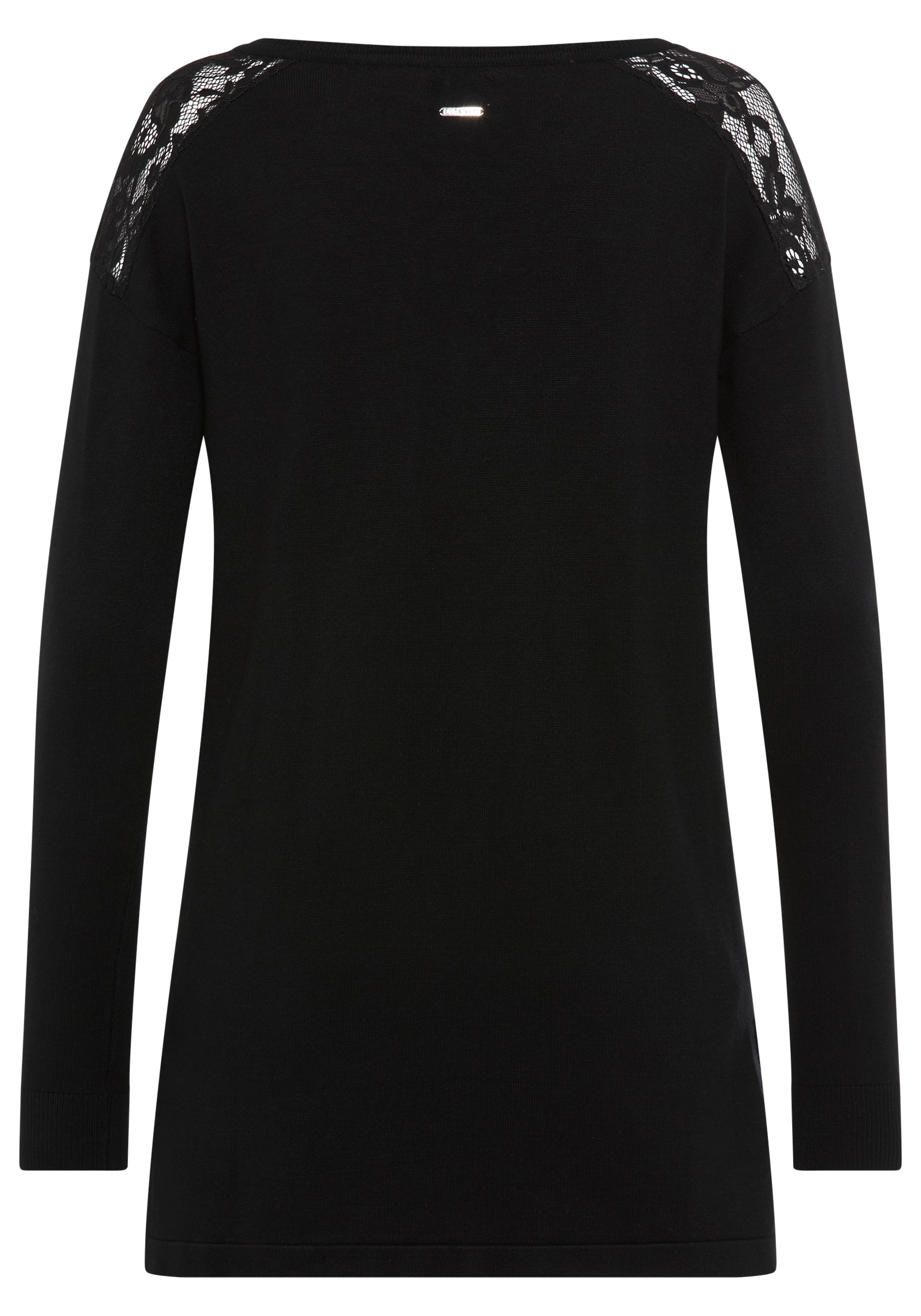 Laura Scott Longpullover, mit Spitzendetails und seitlichen Schlitzen - NEUE KOLLEKTION