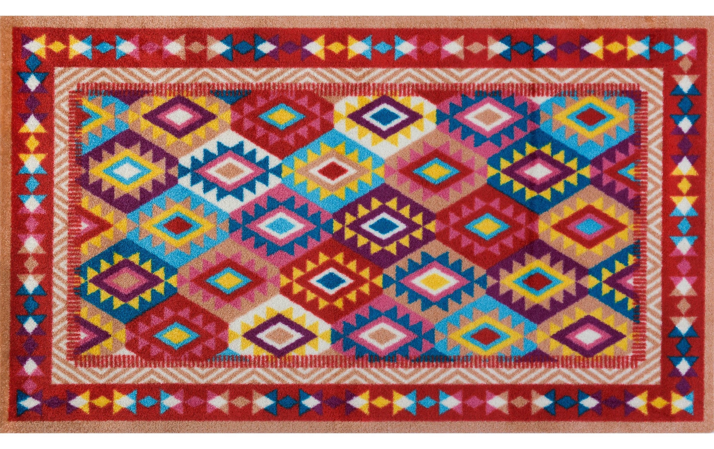 Image of wash+dry by Kleen-Tex Teppich »Santa Fe, Rot 70«, quadratisch, - mm Höhe bei Ackermann Versand Schweiz