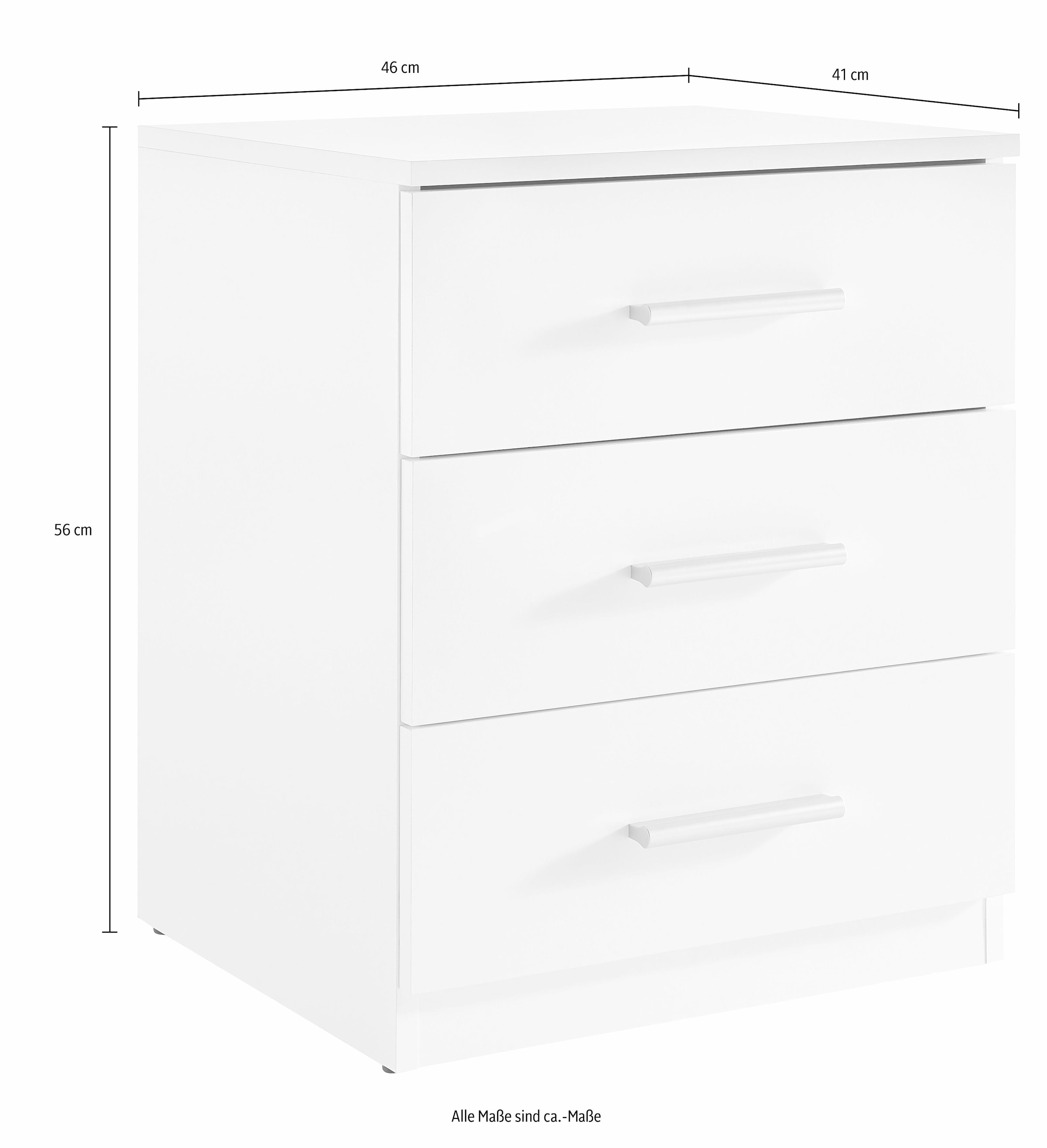 Schlafkontor Nachtkommode »Mars« mit 3 Schubkästen