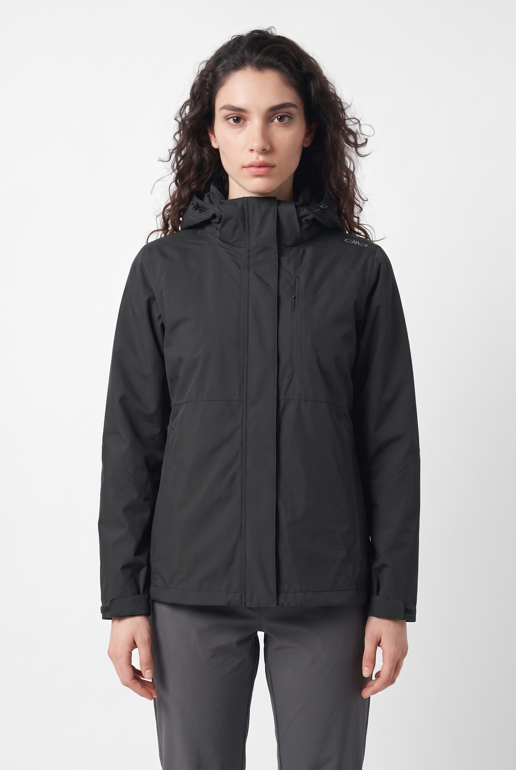 Image of CMP 3-in-1-Funktionsjacke "WOMAN JACKET ZIP HOOD DETACHBLE INN.JACKET" 2 Stk. tlg. mit Kapuze 2-teiliges Set, mit herausnehmbarer Innenjacke, sportlicher Stil