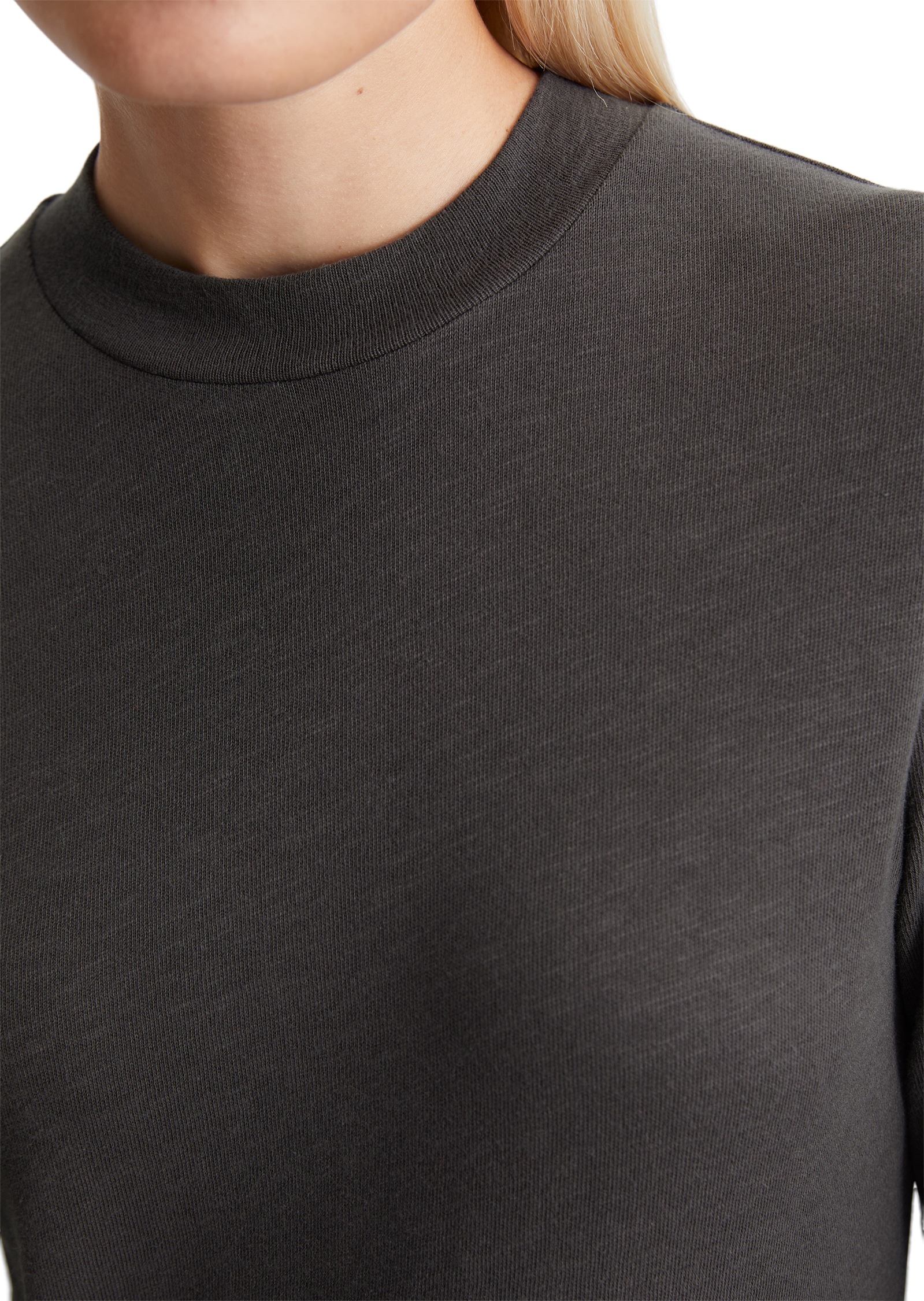 Marc O'Polo Longsleeve, mit kleinem Mockneck-Kragen