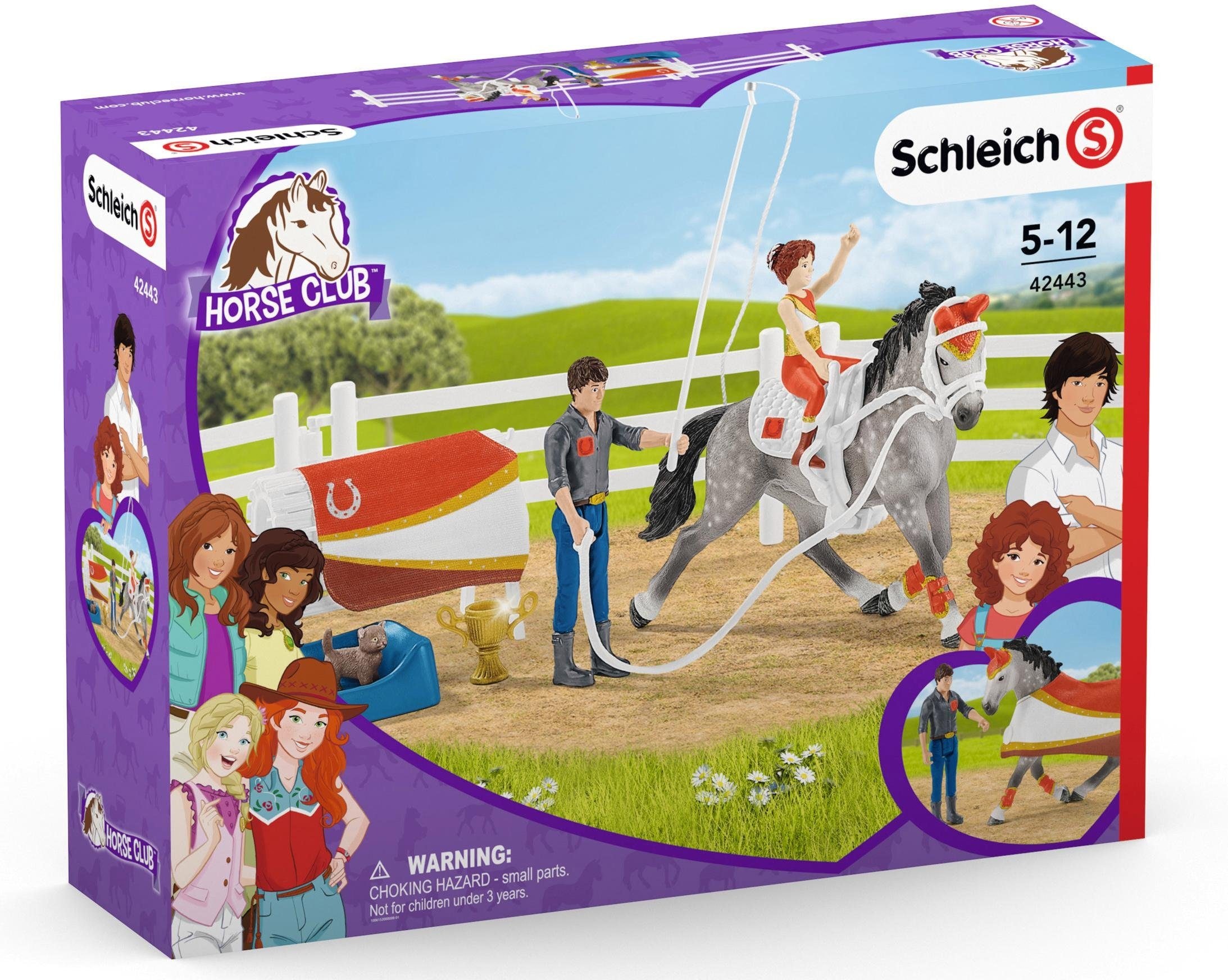 Schleich® Spielfigur »HORSE CLUB, Mias Voltigier-Reitset (42443)«, (Set)