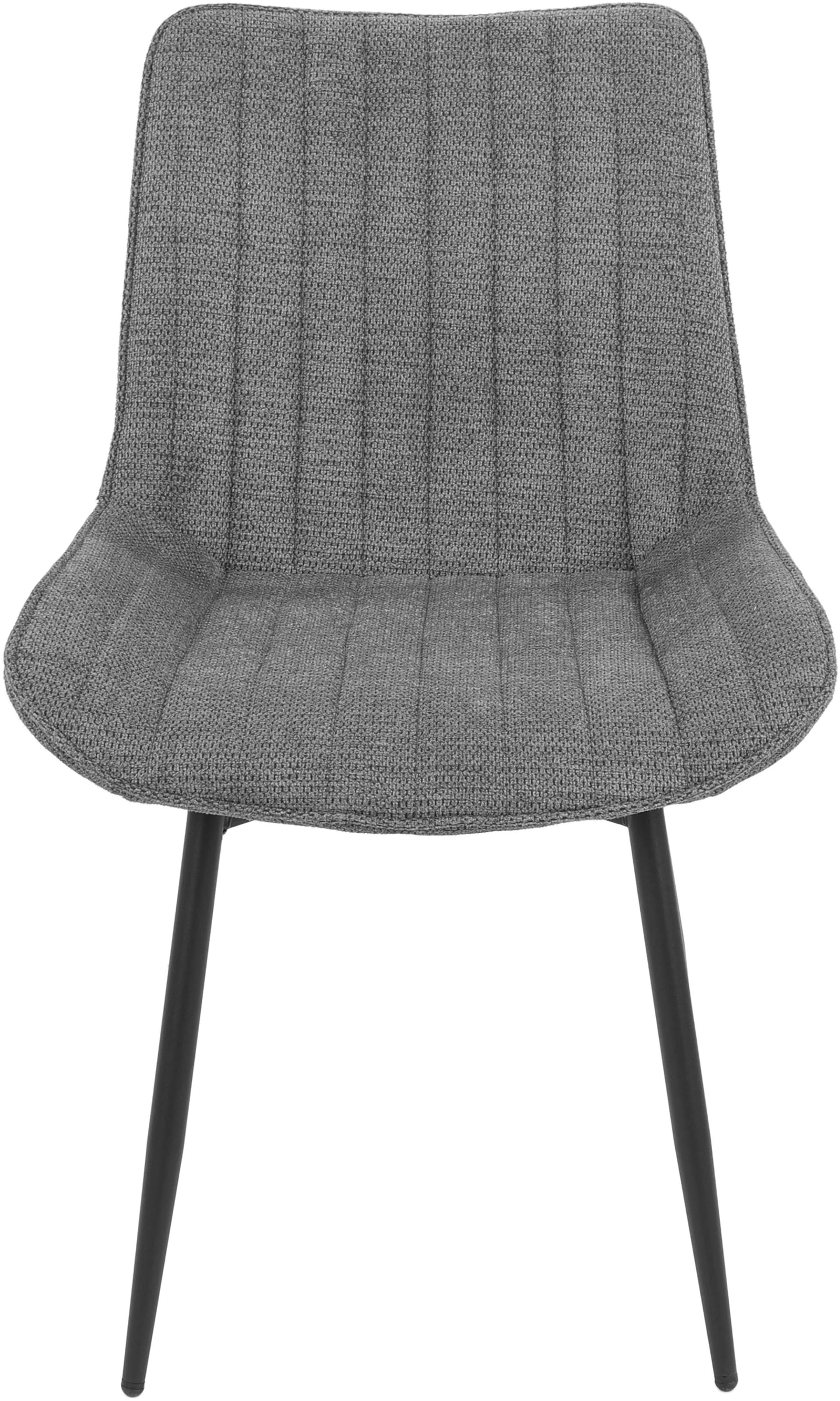 HELA 4-Fussstuhl »NEWPORT«, (Set), 2 St., Microfaser-Webstoff, 4-Fuss,XL-Sitzbreite,360°drehbar,Rundrohrgestell konisch