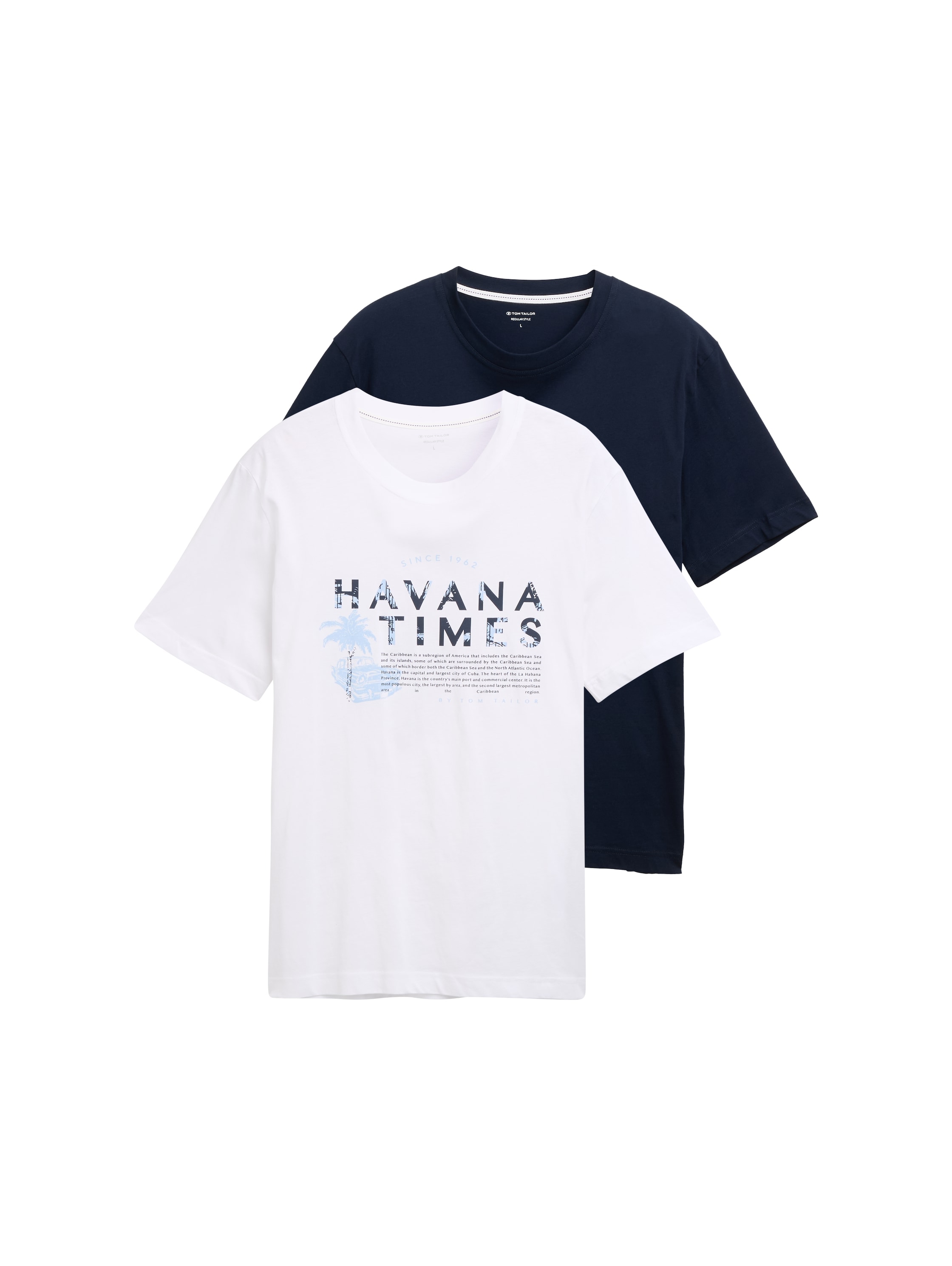 Image of TOM TAILOR T-Shirt Packung, 2 Stk. mit Frontprint