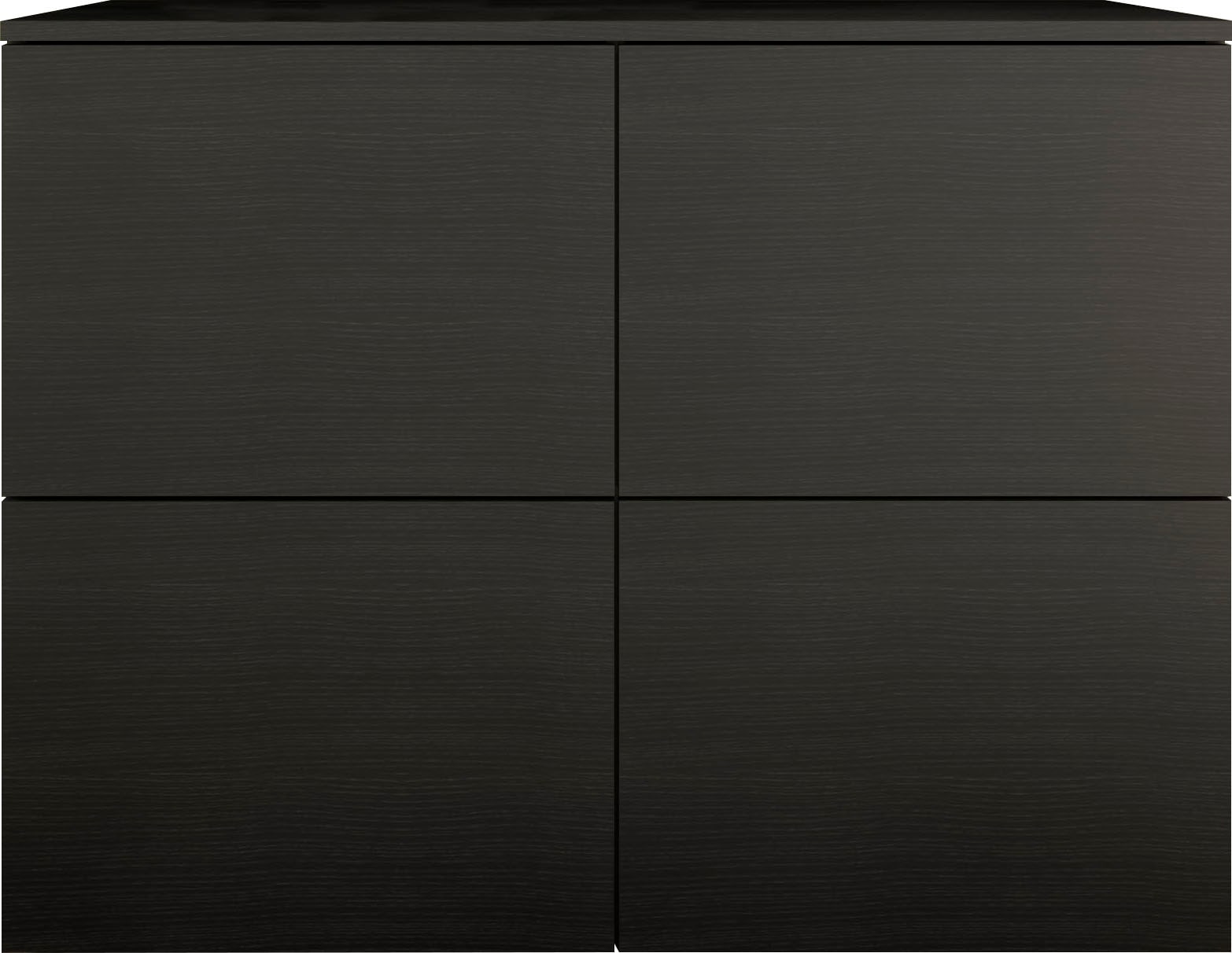 Image of borchardt Möbel Kommode "Rova, Sideboard mit 4 Türen" Breite 93 cm, 4-türig, Kommode mit viel Stauraum, schwarz-matt