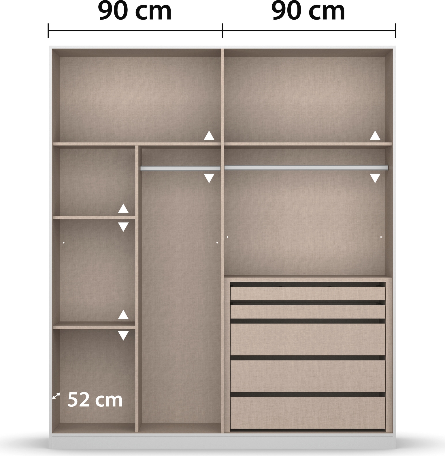 rauch Kleiderschrank »Monostar« mit umfangreicher Innenausstattung