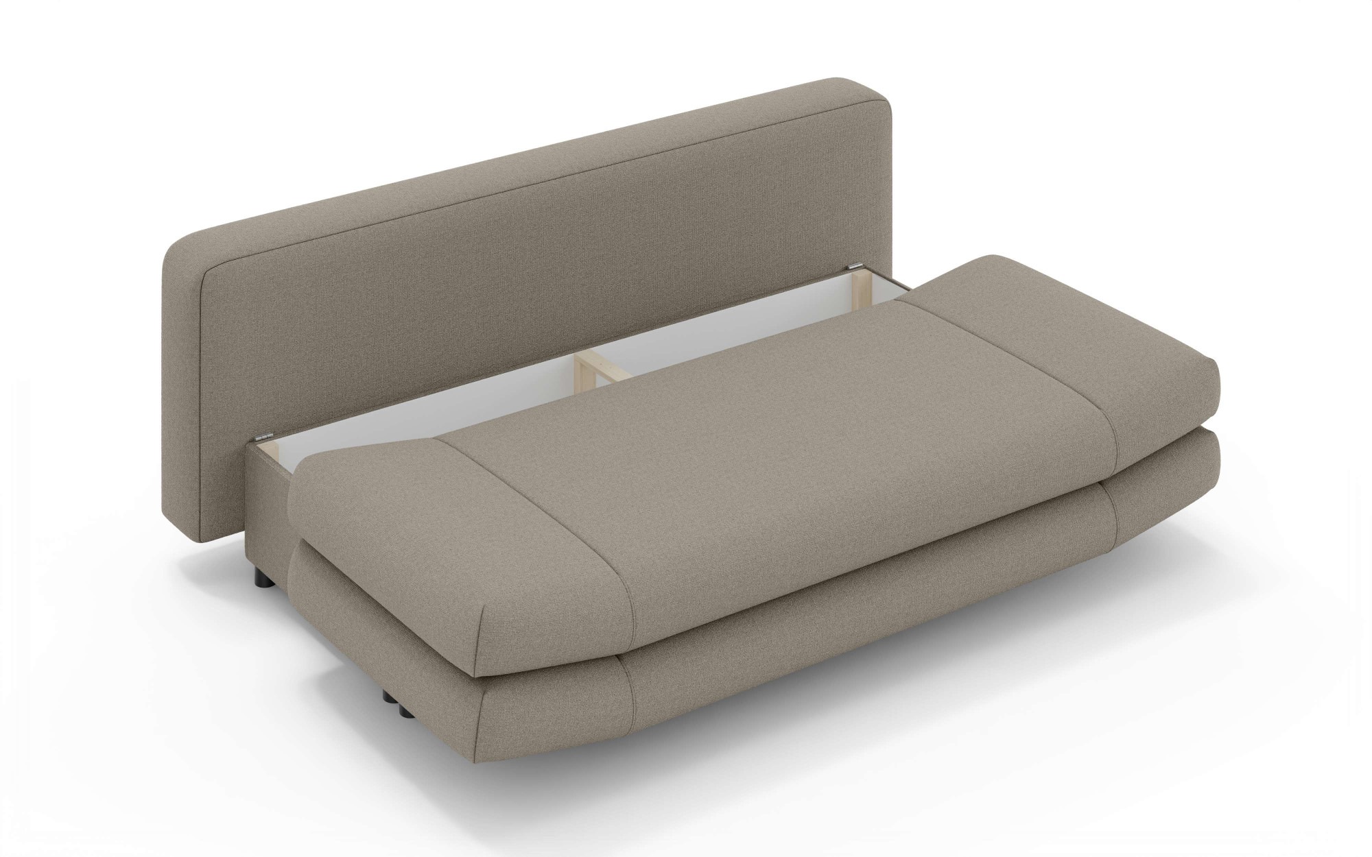 Home affaire 3-places »LENNARA Schlafsofa mit Bettkasten, Masse B/T/H: 209/96/86 cm« Sofa mit Wellenunterfederung, hoher Sitzkomfort