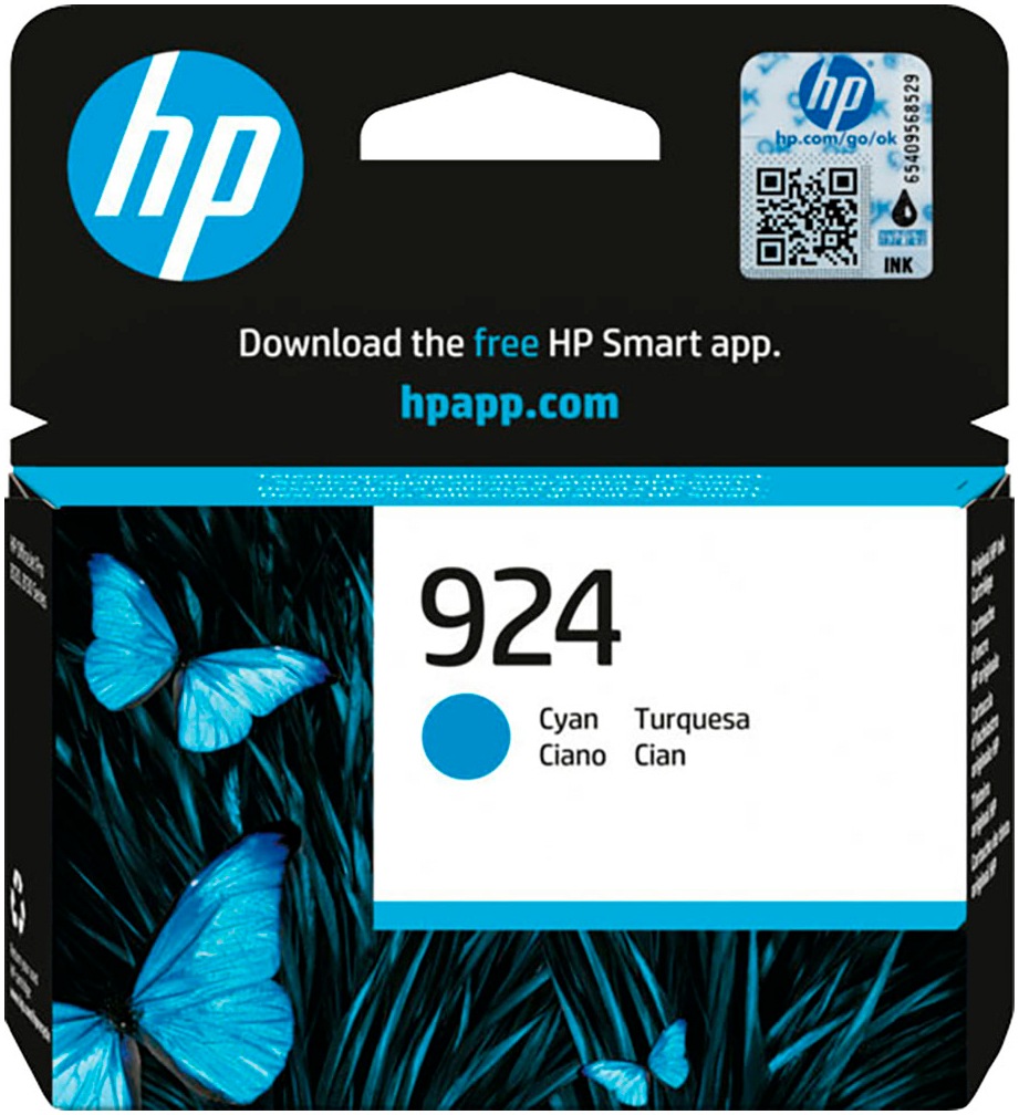 Image of HP Tintenpatrone "HP original Druckerpatrone 924 Cyan" 3 Probemonate gratis* drucken