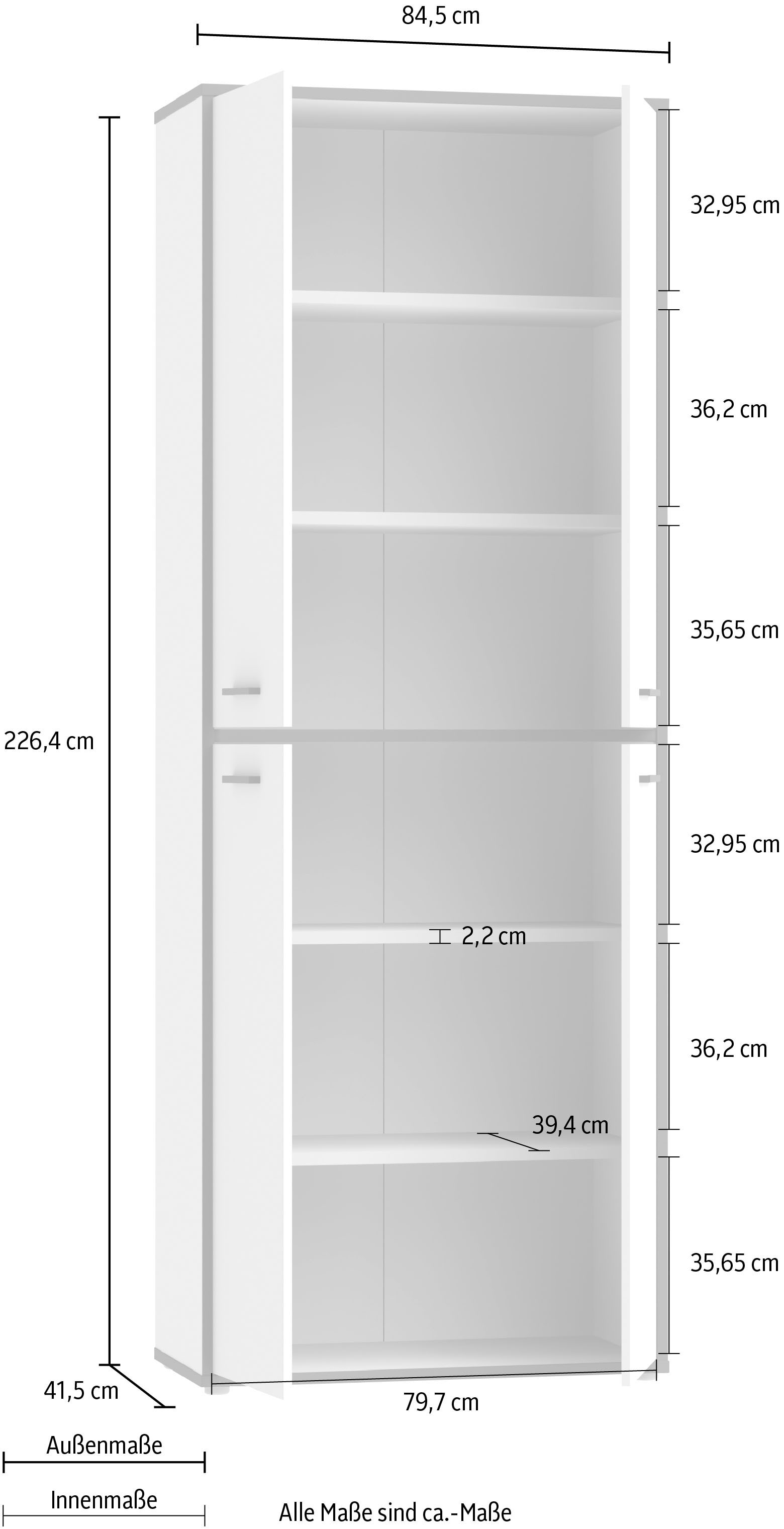FORTE Aktenschrank »Keflav« Breite 84,5 cm