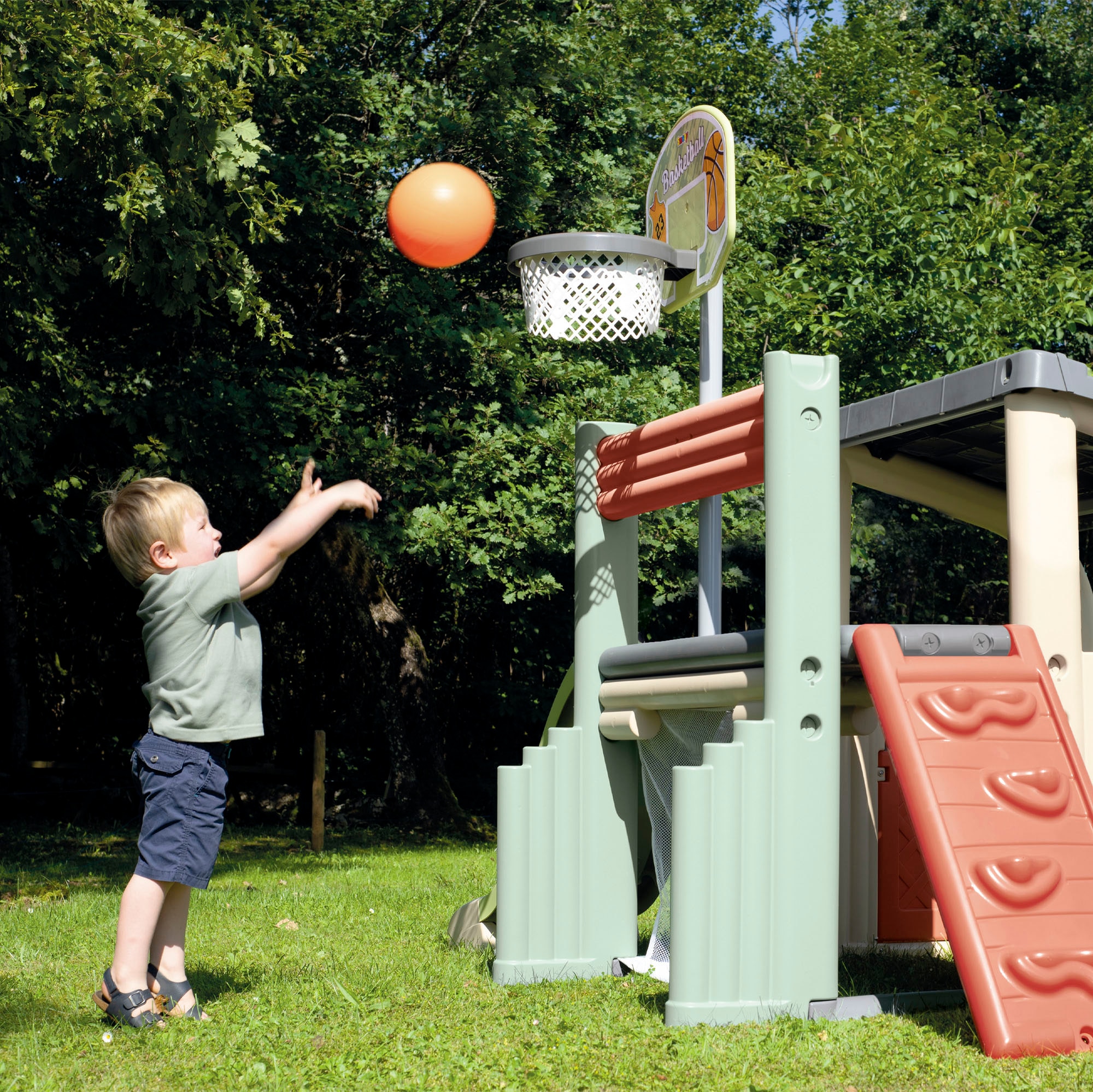 Smoby Structure d'escalade »Smoby Life, Klettergerüst Fun Center« Rutsche mit Wasseranschluss; Made in Europe