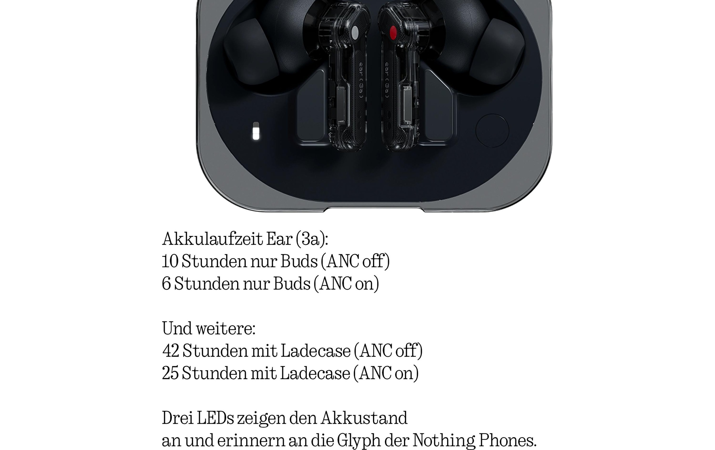  Écouteurs intra-auriculaires sans fil »Ear (3a)« Active Noise Cancelling (ANC)