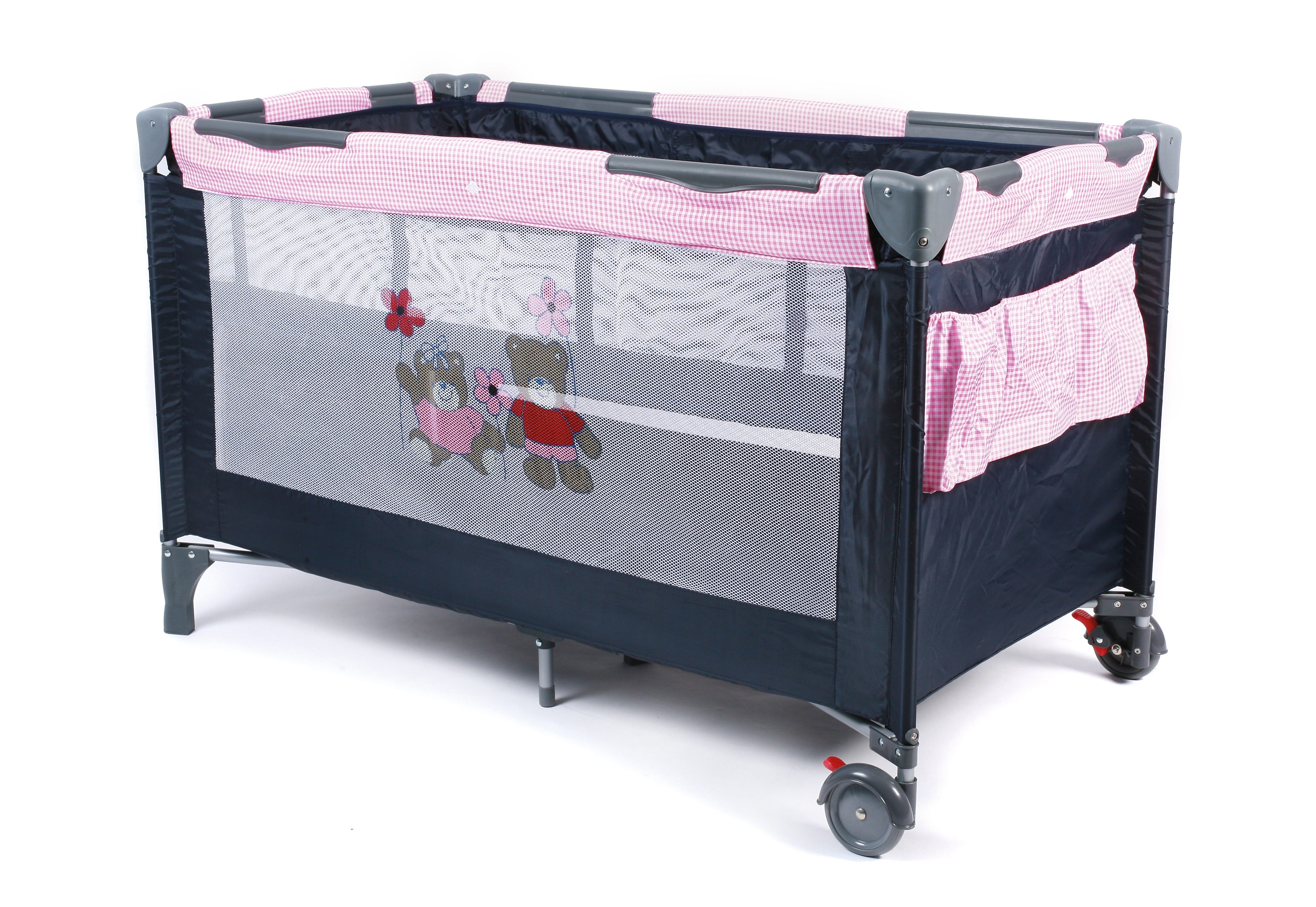 Image of CHIC4BABY Baby-Reisebett »Luxus Pink Checker«, inkl. Tragetasche bei Ackermann Versand Schweiz