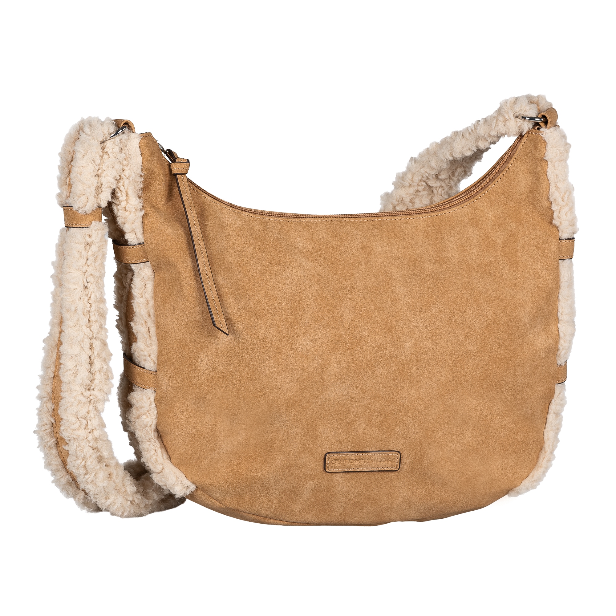 Image of TOM TAILOR Umhängetasche "Neela" Damen Schlutertasche mit kuscheligem Fellimitat am Schulterriemen