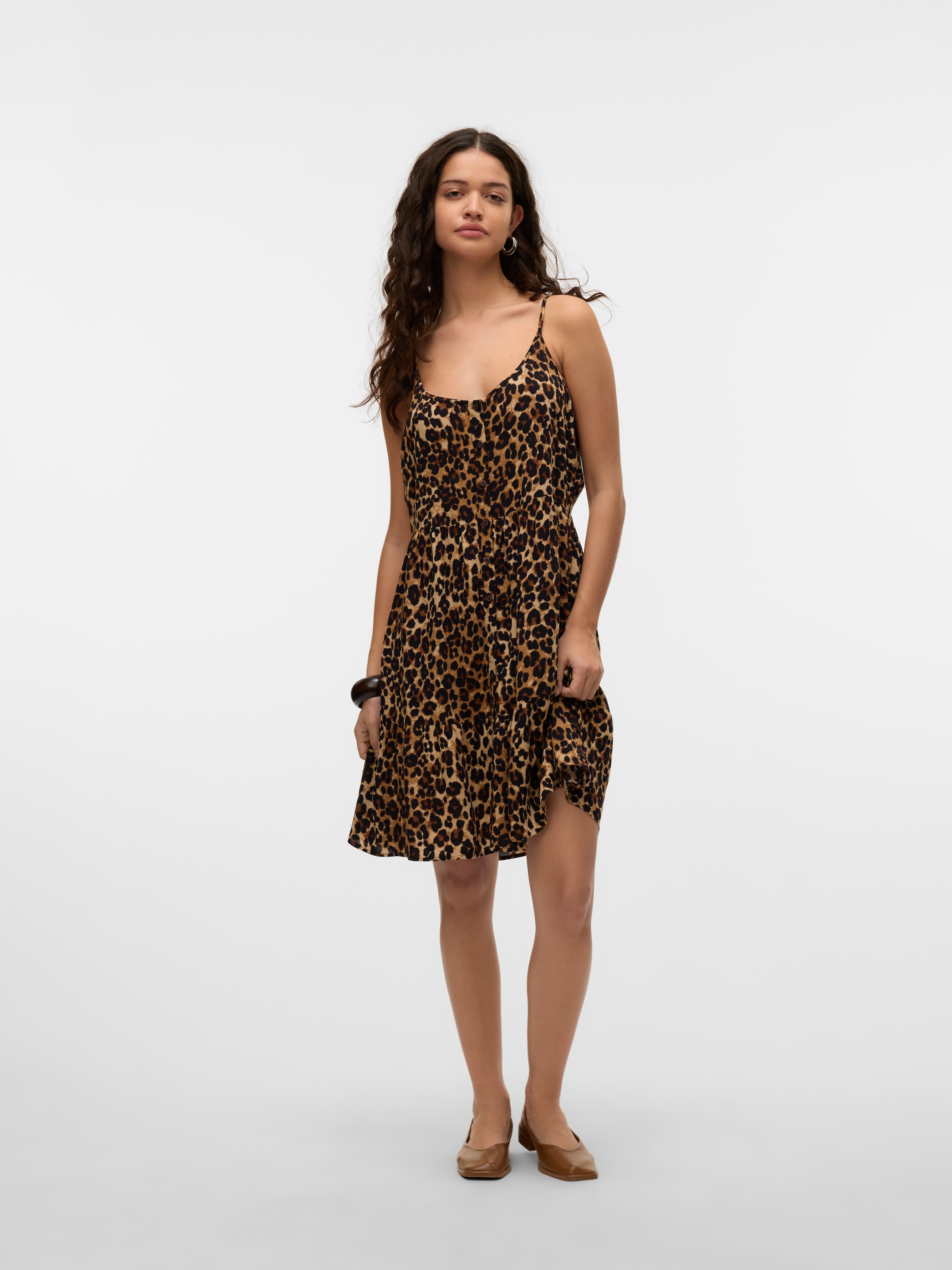 Vero Moda Trägerkleid »VMBUMPY SHORT SINGLET DRESS WVN GA NOOS«