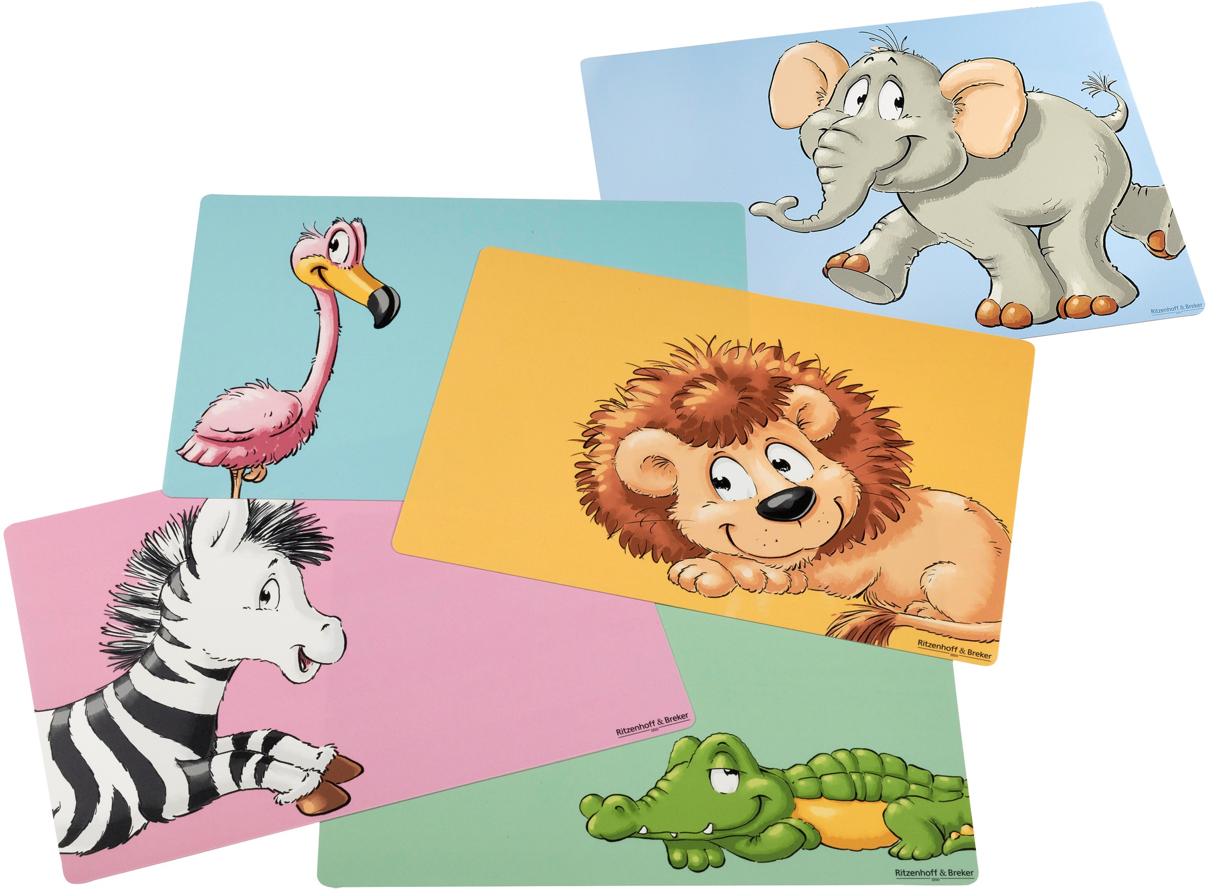 Image of Ritzenhoff & Breker Platzset "Happy Zoo" pflegeleichter Kunststoff, mit Tier-Motiven
