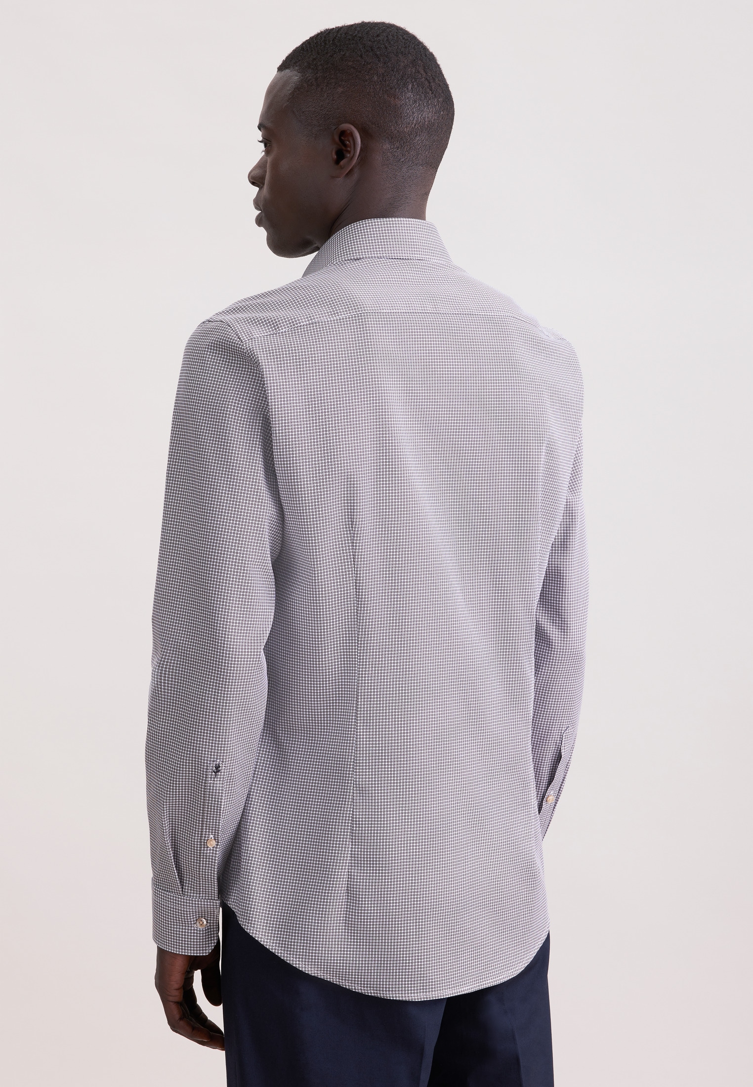 seidensticker Businesshemd »Schwarze Rose« X-Slim 1/1 Kentkragen Druck