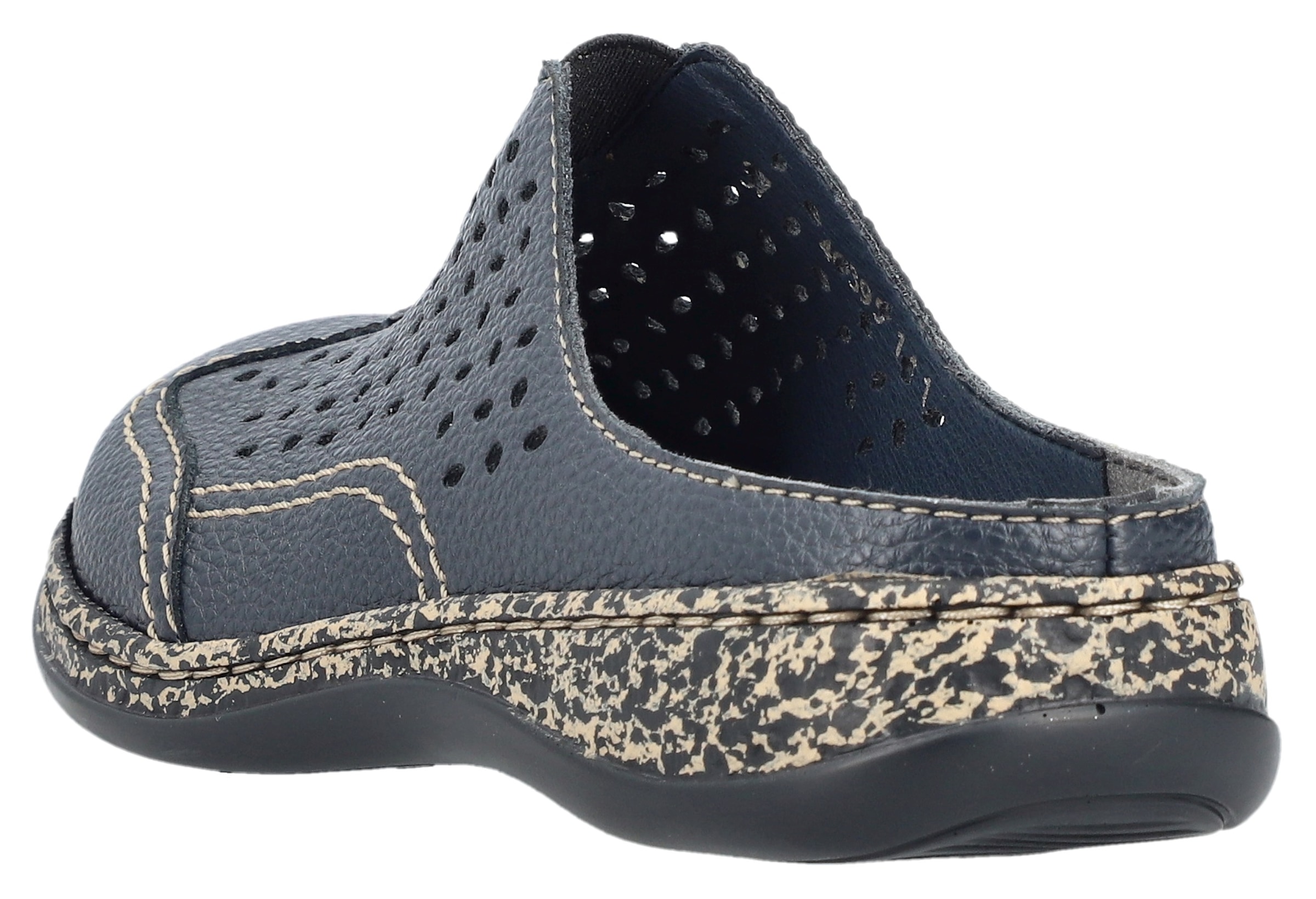 Rieker Sabot  Mocassin, chaussure d’intérieur, chaussure d’été avec perforations