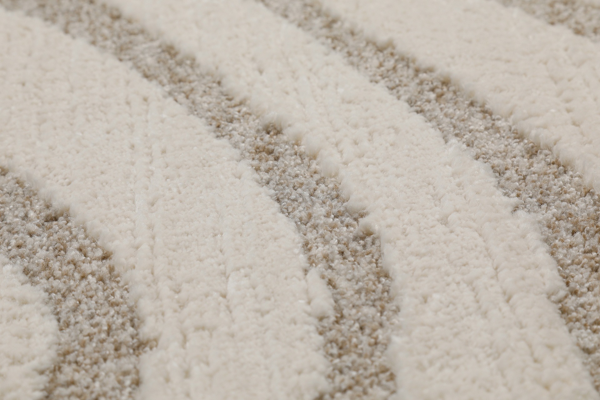 Wecon home Tapis »Björn« Rectangulaire 18 mm Höhe Gewebt, Hoch-Tief, pflegeleicht, Wellen-Muster, Scandi, Wohnzimmer