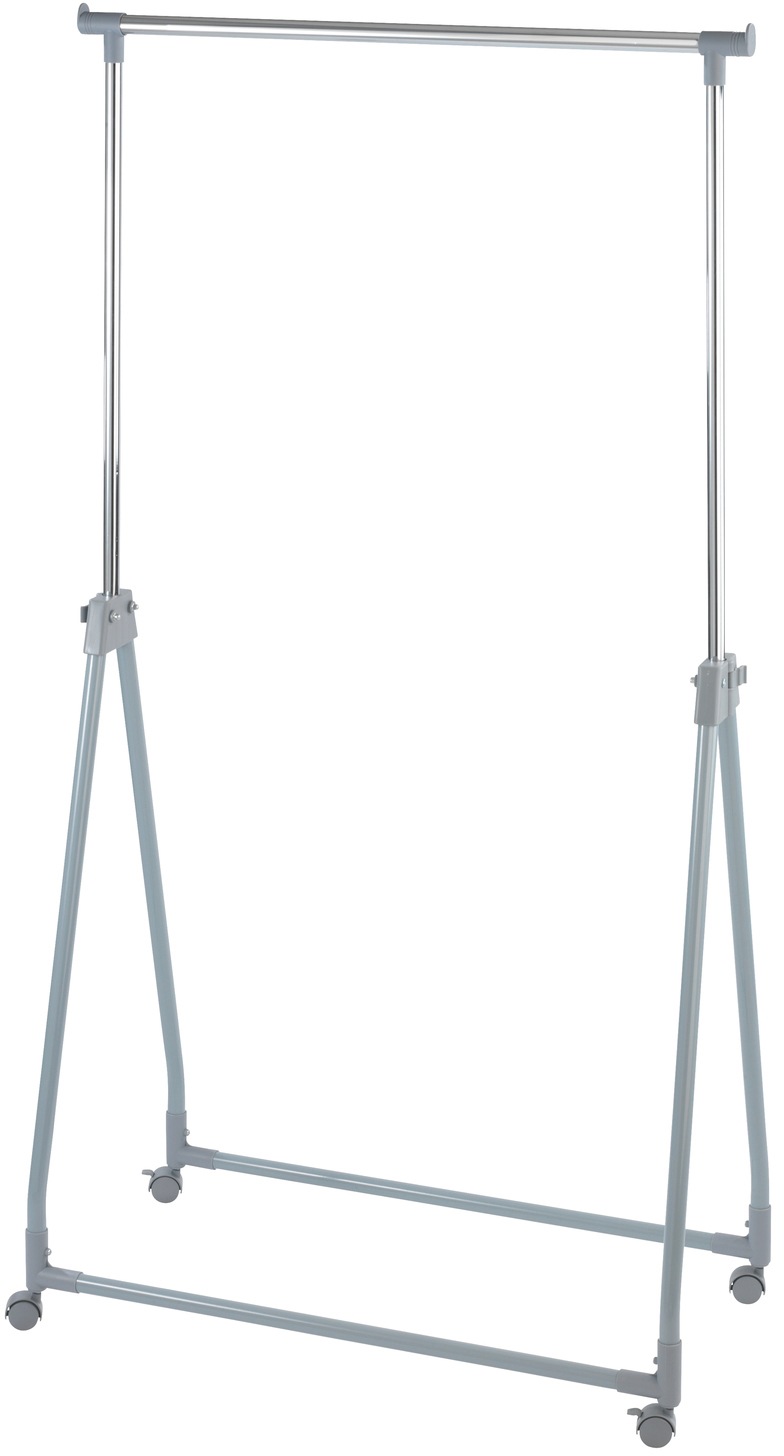 Image of WENKO Kleiderständer, Metall, klappbar, höhenverstellbar von 99 bis 167 cm, mit 4 Rollen, Tragkraft 40 kg bei Ackermann Versand Schweiz