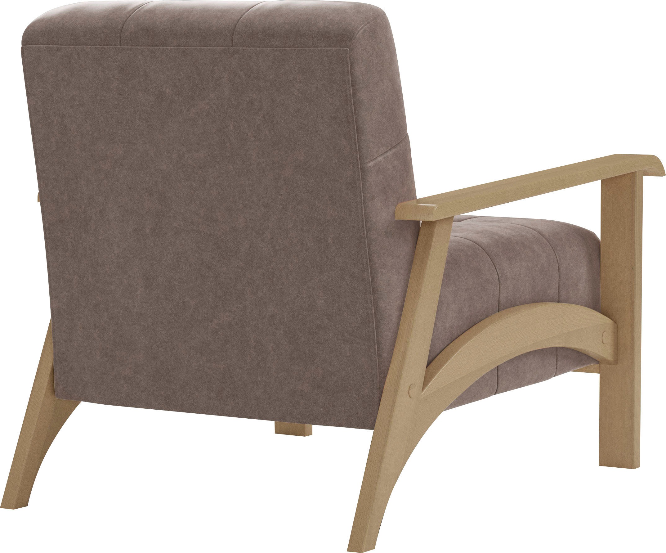 sit&more Sessel »Billund«, Armlehnen aus Buchenholz in natur, verschiedene Bezüge und Farben
