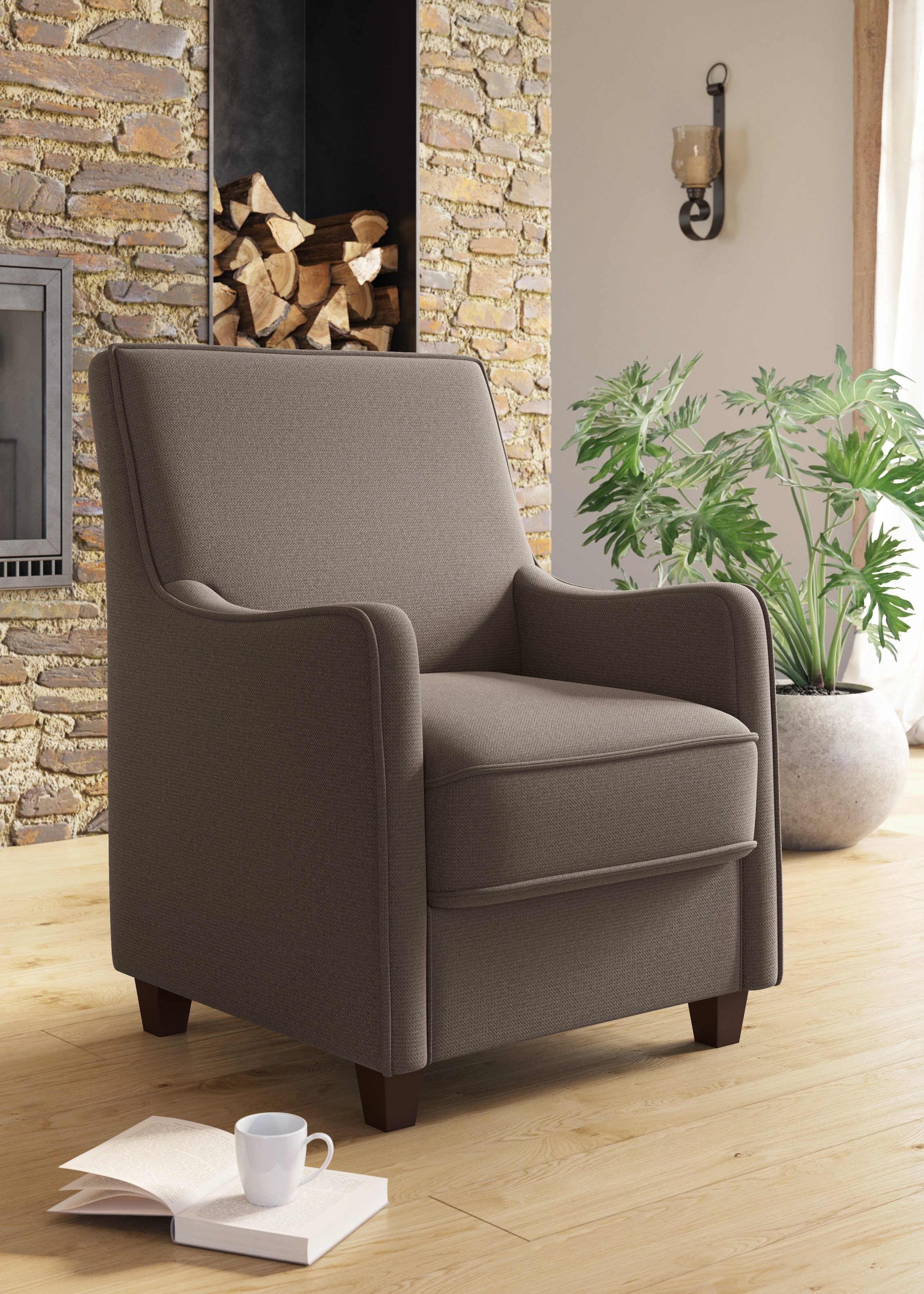 Image of Home affaire Sessel »County«, (1 St.), mit englischer Naht und Federkern-Polsterung bei Ackermann Versand Schweiz