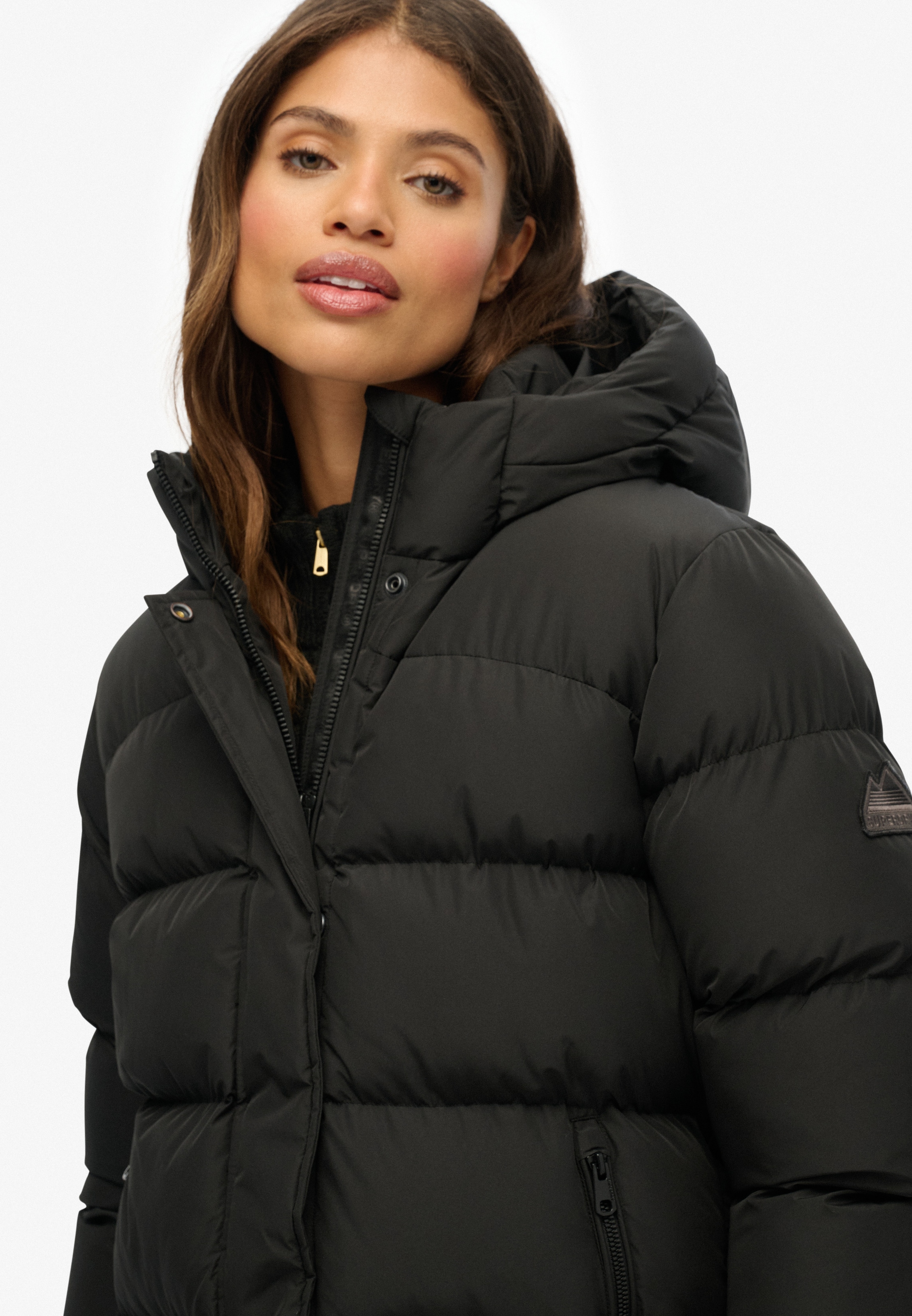 Superdry Veste matelassée »HOODED SPORTS PUFFER MID JKT« mit Kapuze