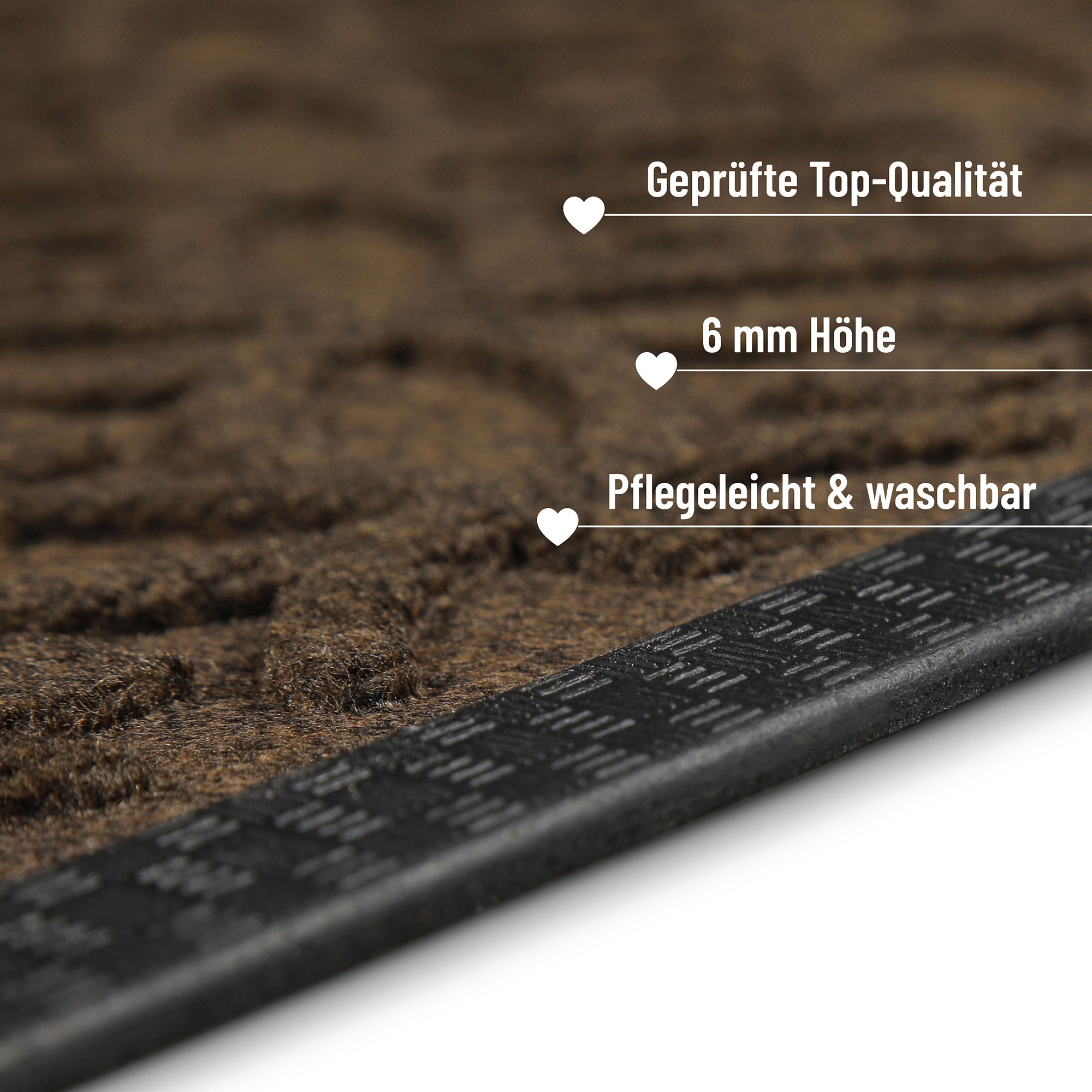 Wecon home Fussmatte »Midnight Mosaic«, rechteckig, 4 mm Höhe, pflegeleicht, rutschfest, Ornamente, Innen & Aussen, Schmutzfangmatte