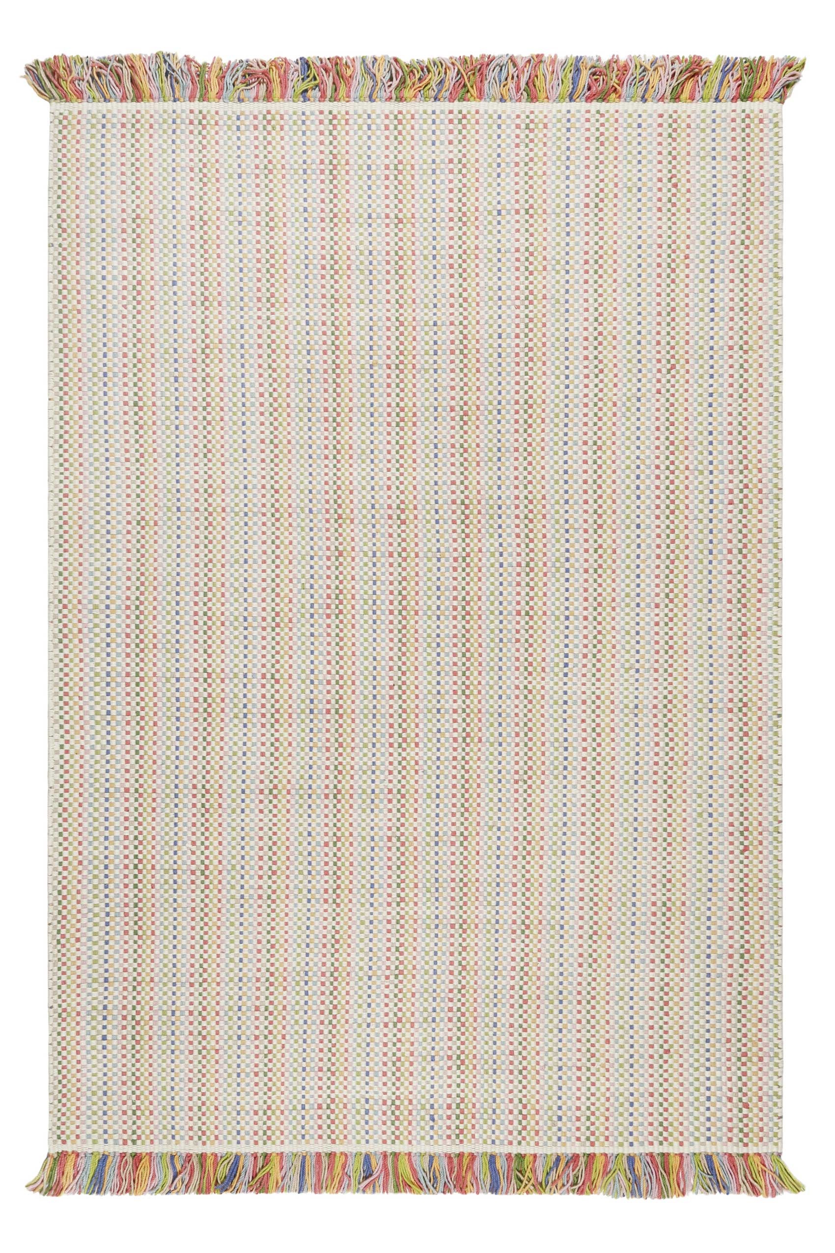 Image of Esprit Teppich "Kids Durrie" rechteckig 6 mm Höhe Kinderteppich, kurzflor, handgewebt, Wolle, natürlich, gestreift