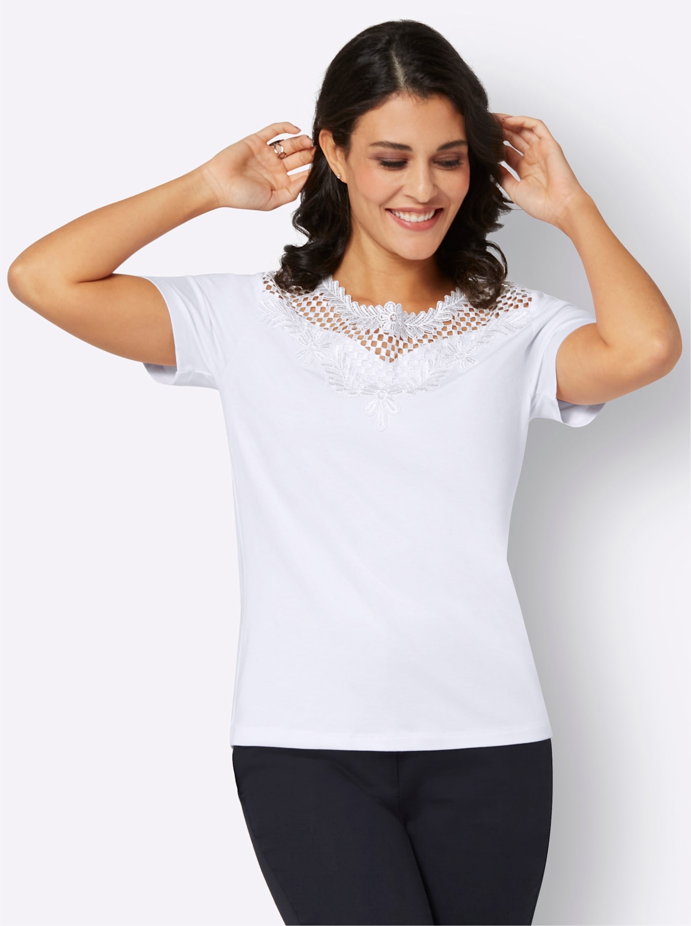 creation L Spitzenshirt »Shirt«, (1 tlg.)