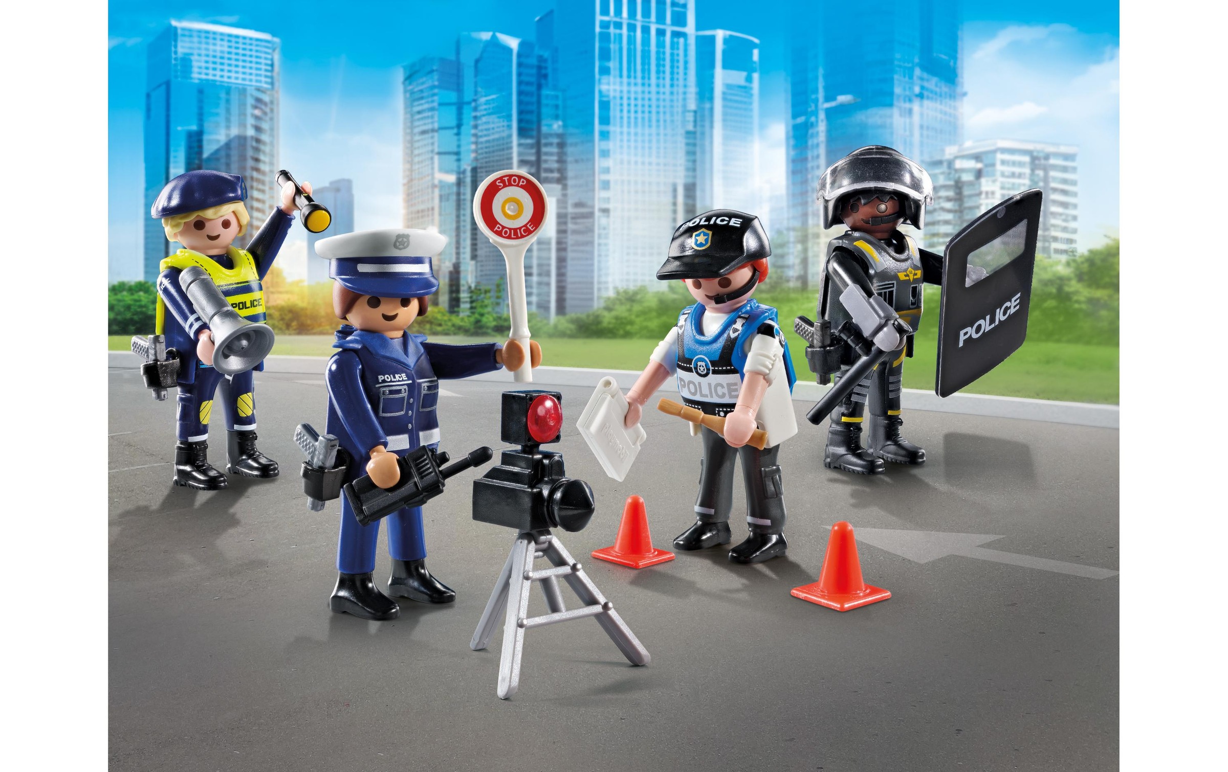 Playmobil® Spielbausteine »Action Heroes Figurenset Polizei 71730«