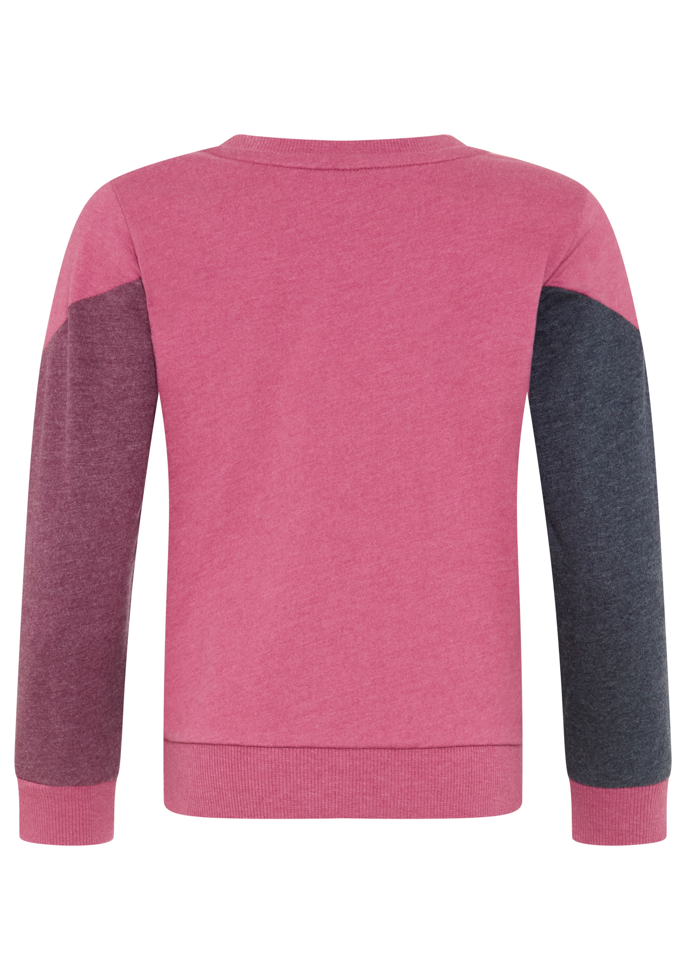 KangaROOS Sweat-shirt »Colorblocking für kleine Mädchen«, Manches longues, longueur hanche, coupe large, avec impression logo
