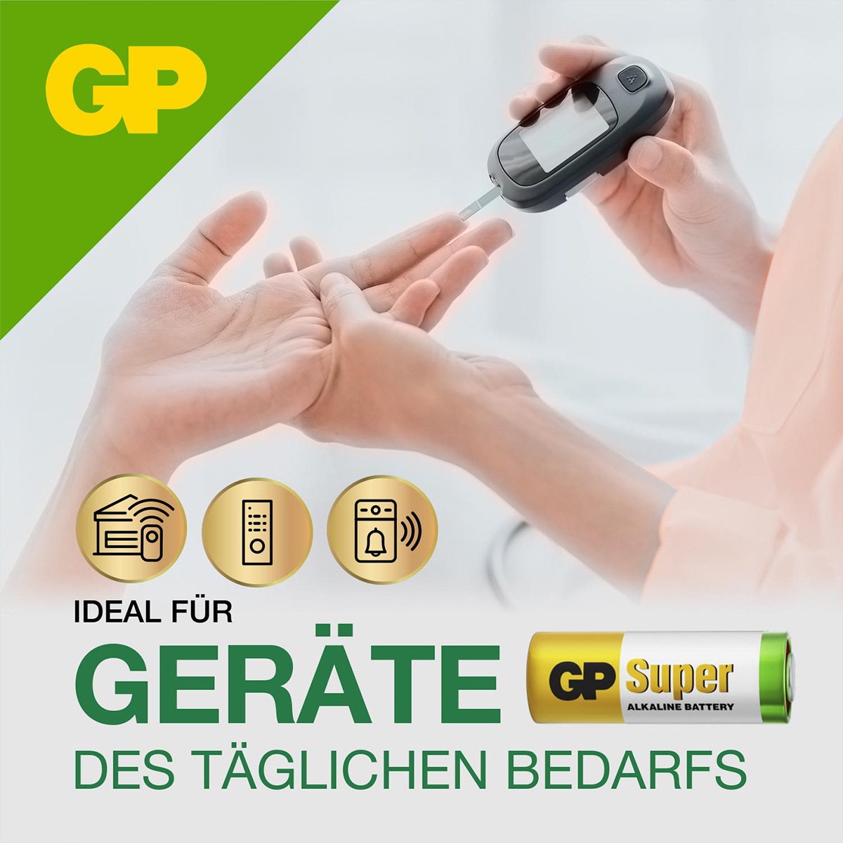 GP Batteries Akku-Ladestation »GP Super Batteries Alkaline N-Lady 8x, 1,5V«
