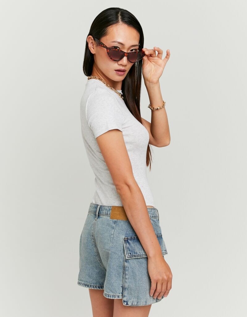 Tally Weijl Kurzarmbody »SBOCOCOSYT« Baumwollmischung, Basic, eng anliegend