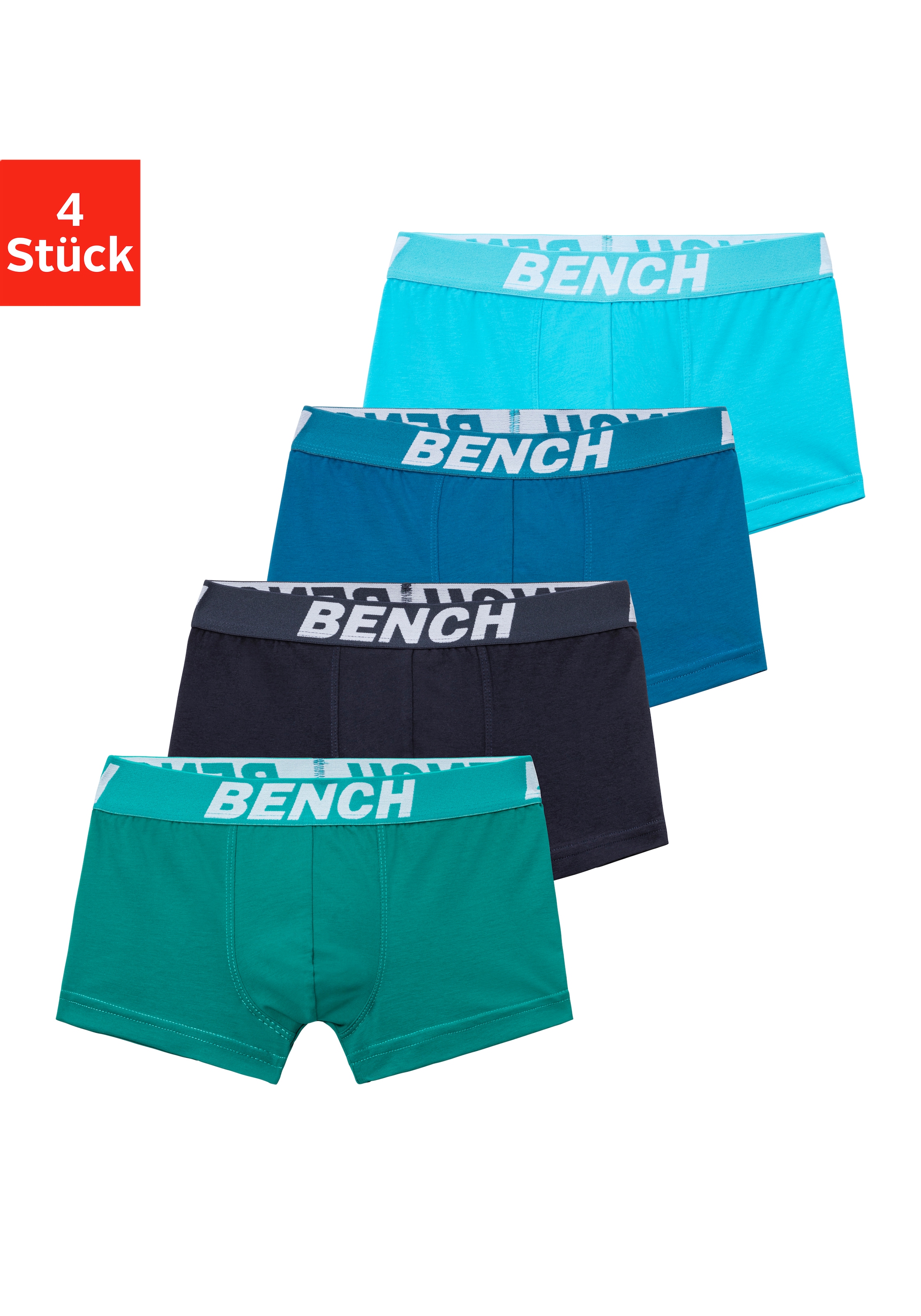 Image of Bench. Boxer "Boxershorts für Jungen" Packung, 4 Stk. mit Bench Schriftzug im Bund