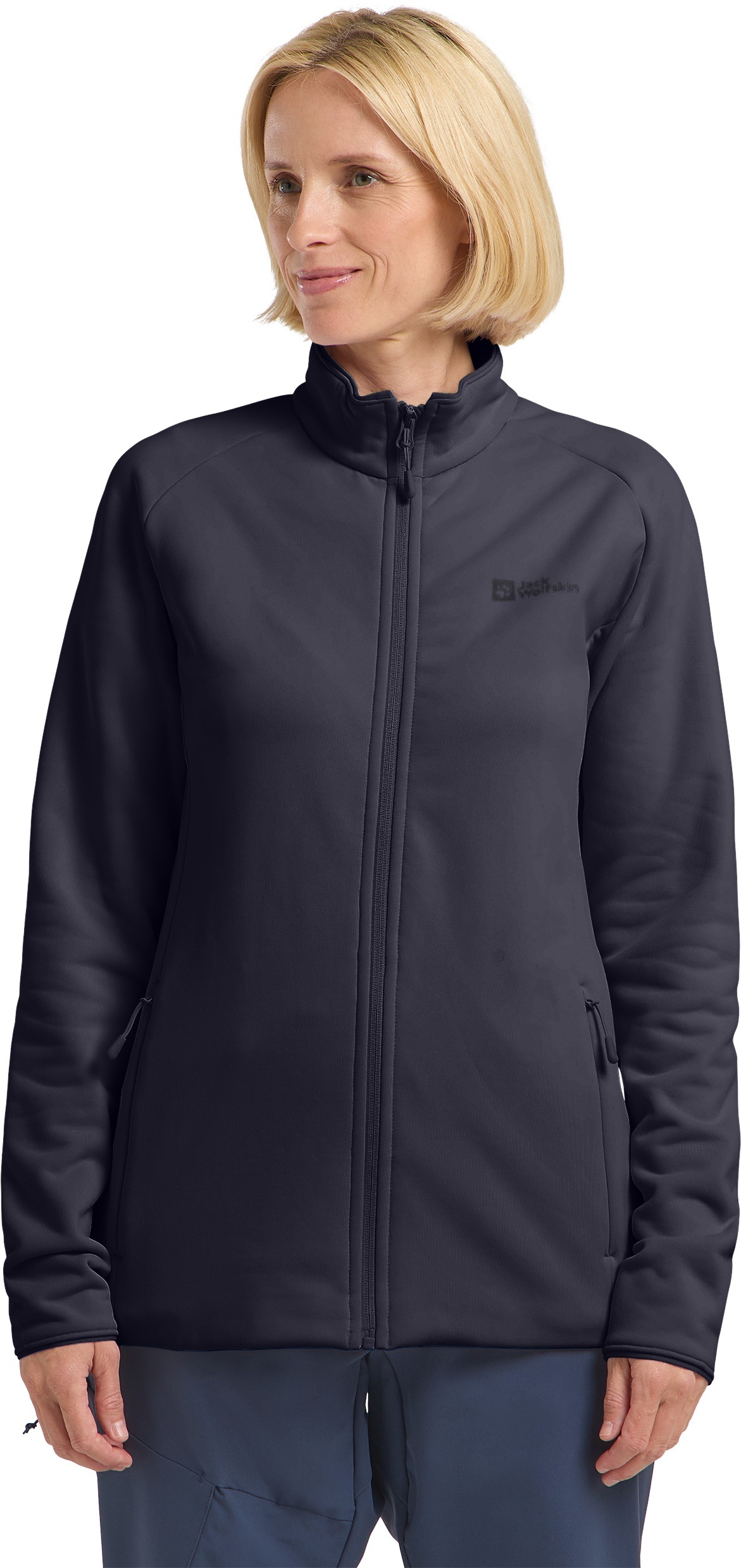 Jack Wolfskin, Unisex, »BAISELBERG FZ W«, graphite, XL (46), Weiche, elastische Fleece-Jacke