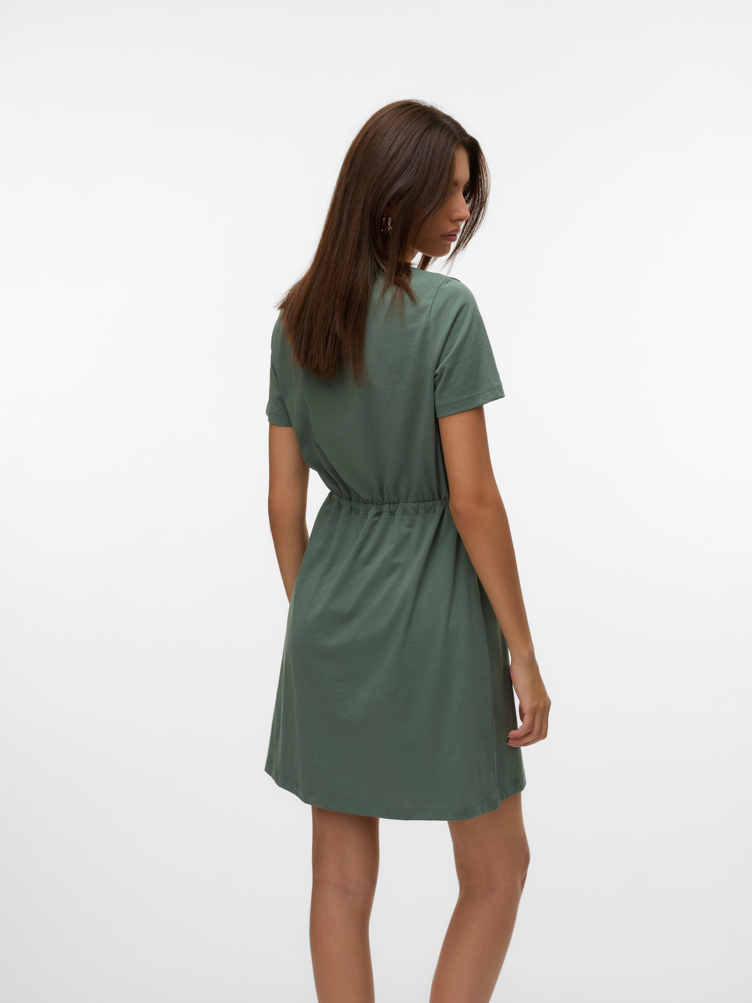 Vero Moda Shirtkleid »VMLUNA SS SHORT STRING DRESS JRS NOOS«, Sommerkleid