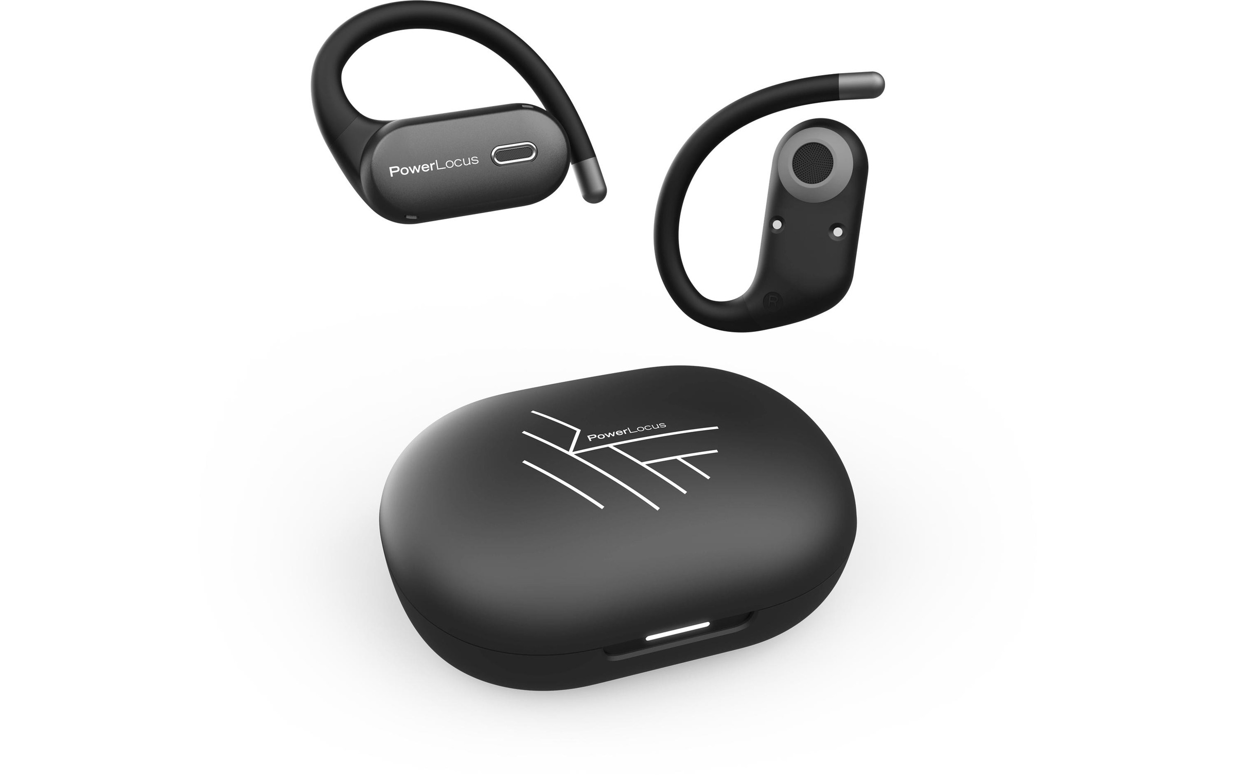 Image of PowerLocus Open-Ear-Kopfhörer "PowerLocus Move Mikrofon, Bluetooth 5.3" Bluetooth USB mit eingebautem Mikrofon