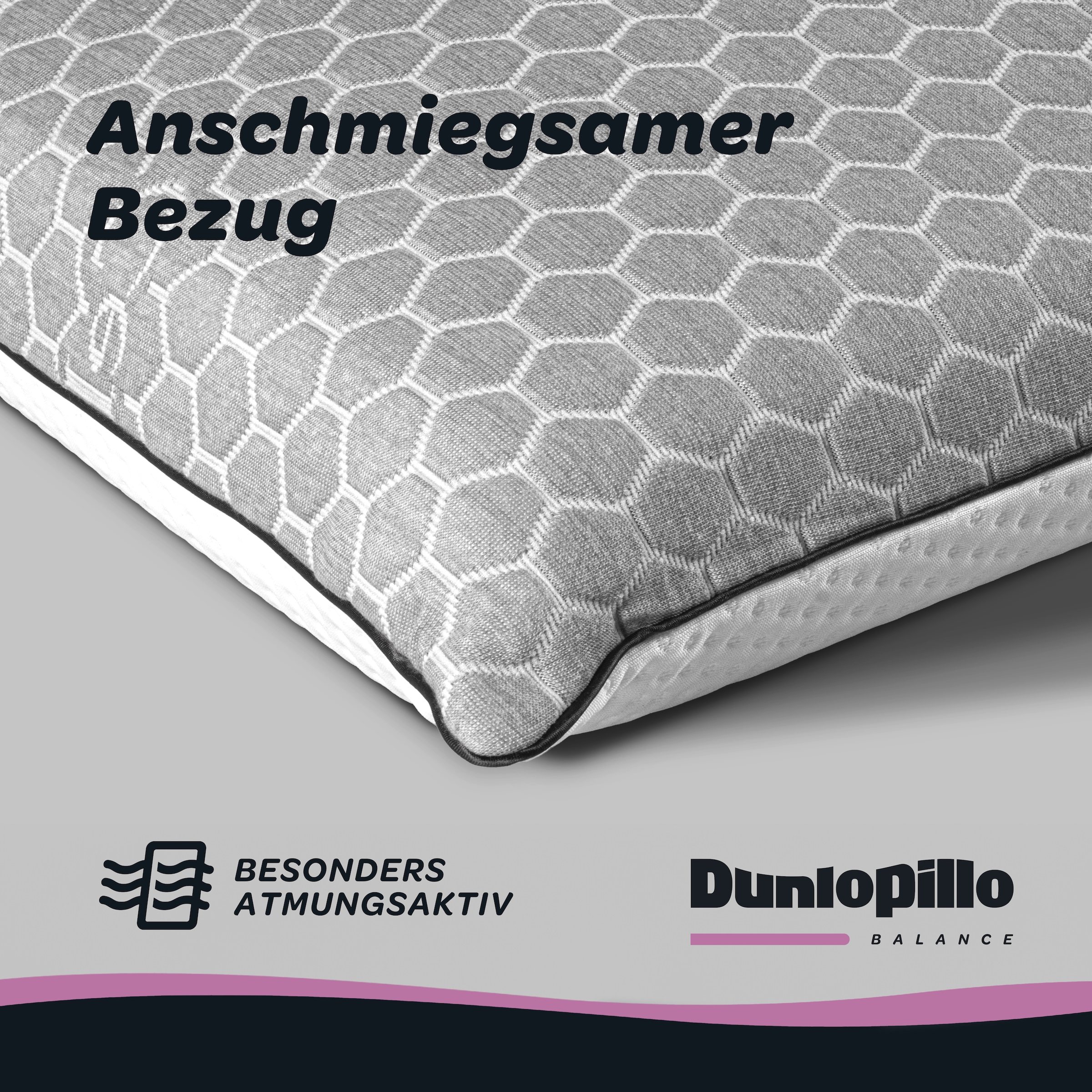 Dunlopillo Coussin de nuque »Climate Control, NEUHEIT, in 40cm x 60cm x 13cm, Made in EU« Füllung: mousse visco 1 cuis tlg. Coussin cervical en viscoélastique à régulation thermique