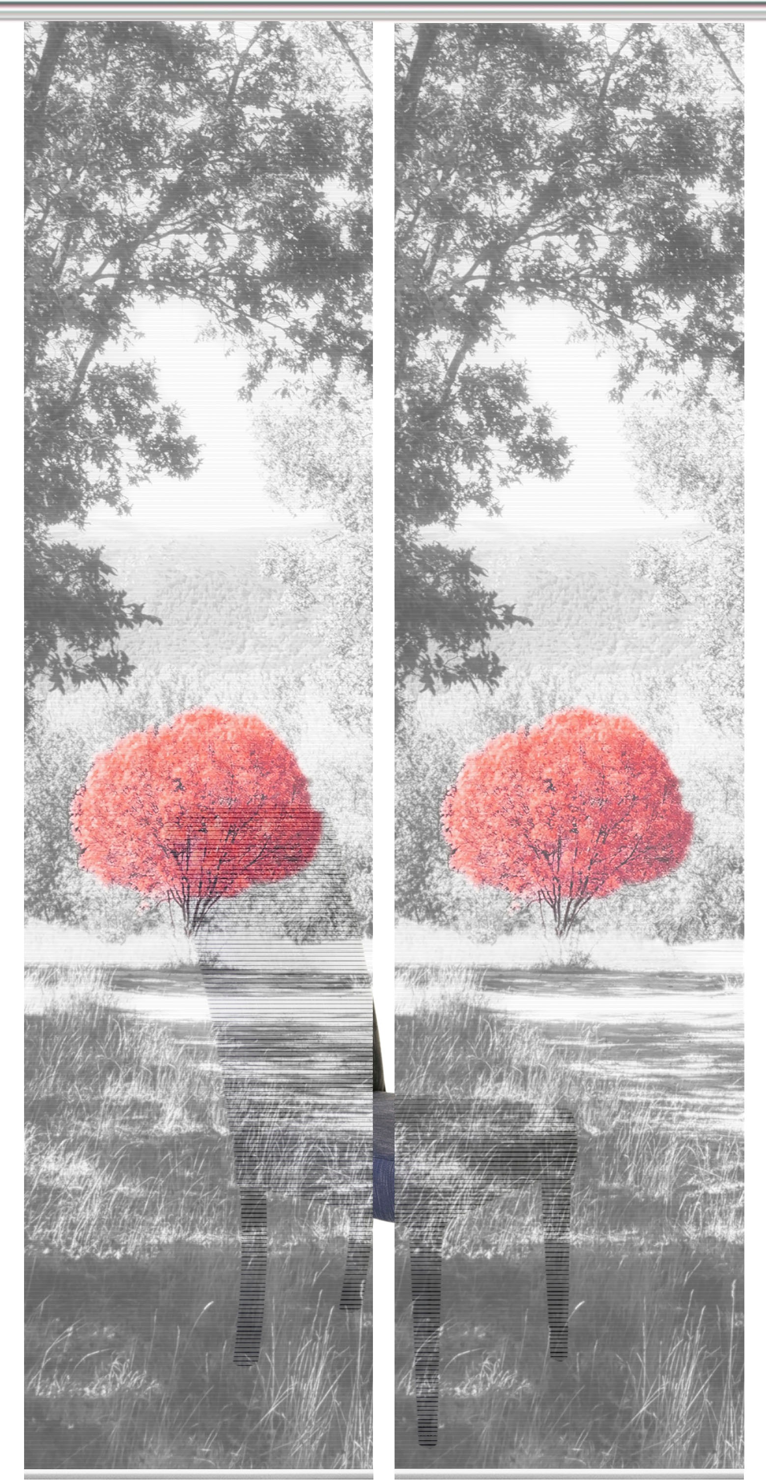 Image of Vision S Schiebegardine »AMENO 2er SET«, (2 St.), Bambus-Optik, Digital bedruckt bei Ackermann Versand Schweiz