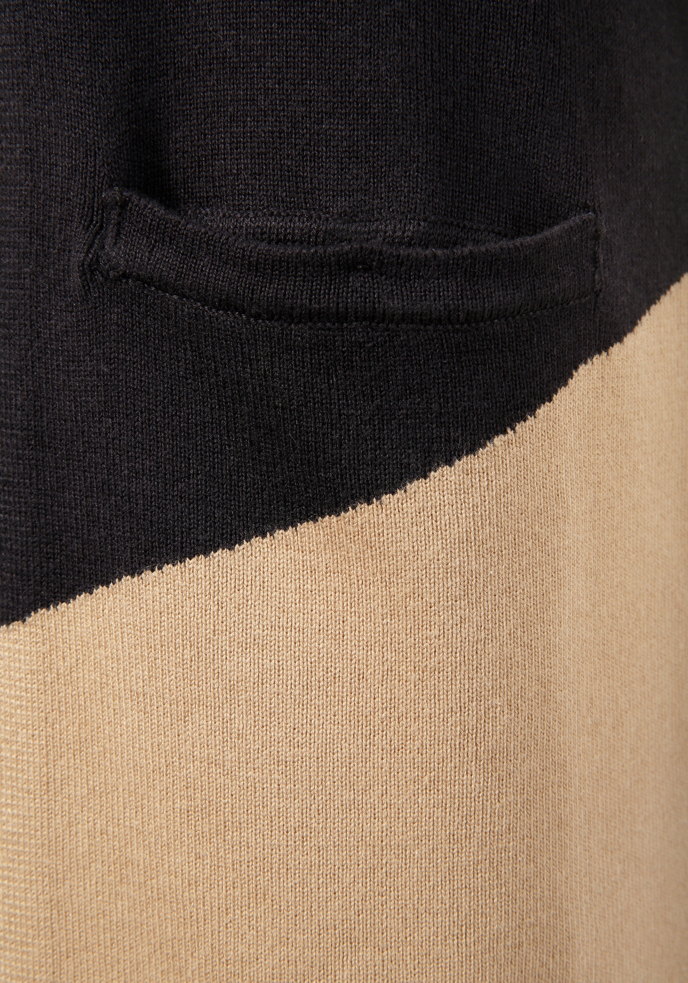 Laura Scott Longstrickjacke, mit Diagonalstreifen